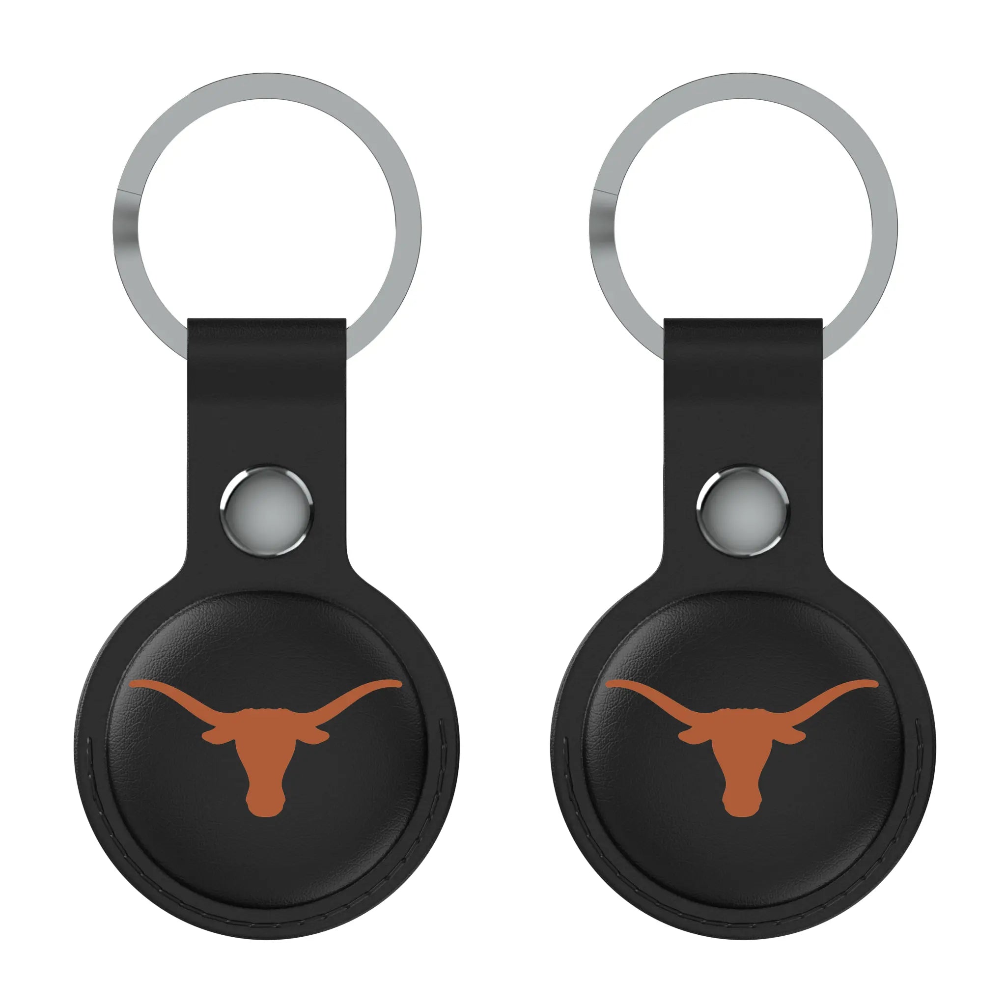 University of Texas Longhorns Insignia AirTag Black Airtag Holder 2-Pack