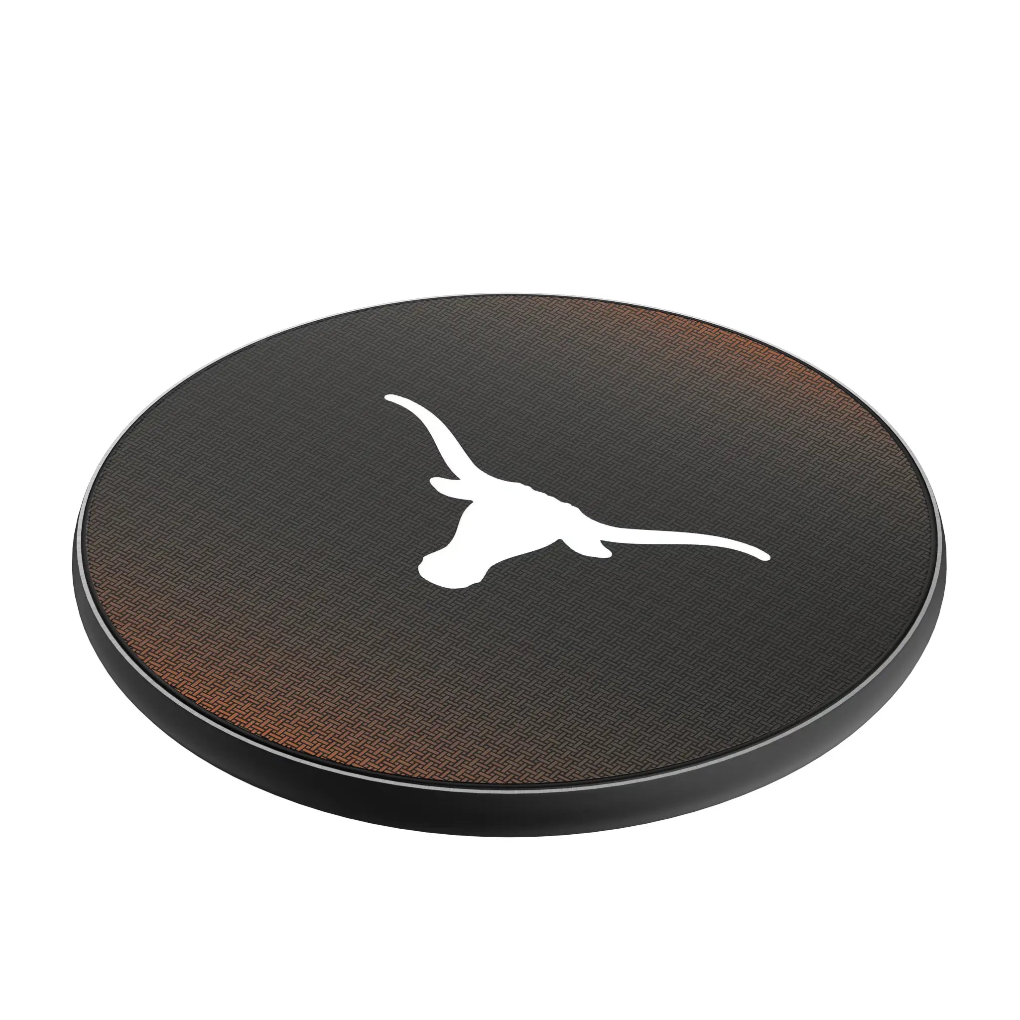 University of Texas Longhorns Linen 15-Watt Wireless Charger - Isometric View