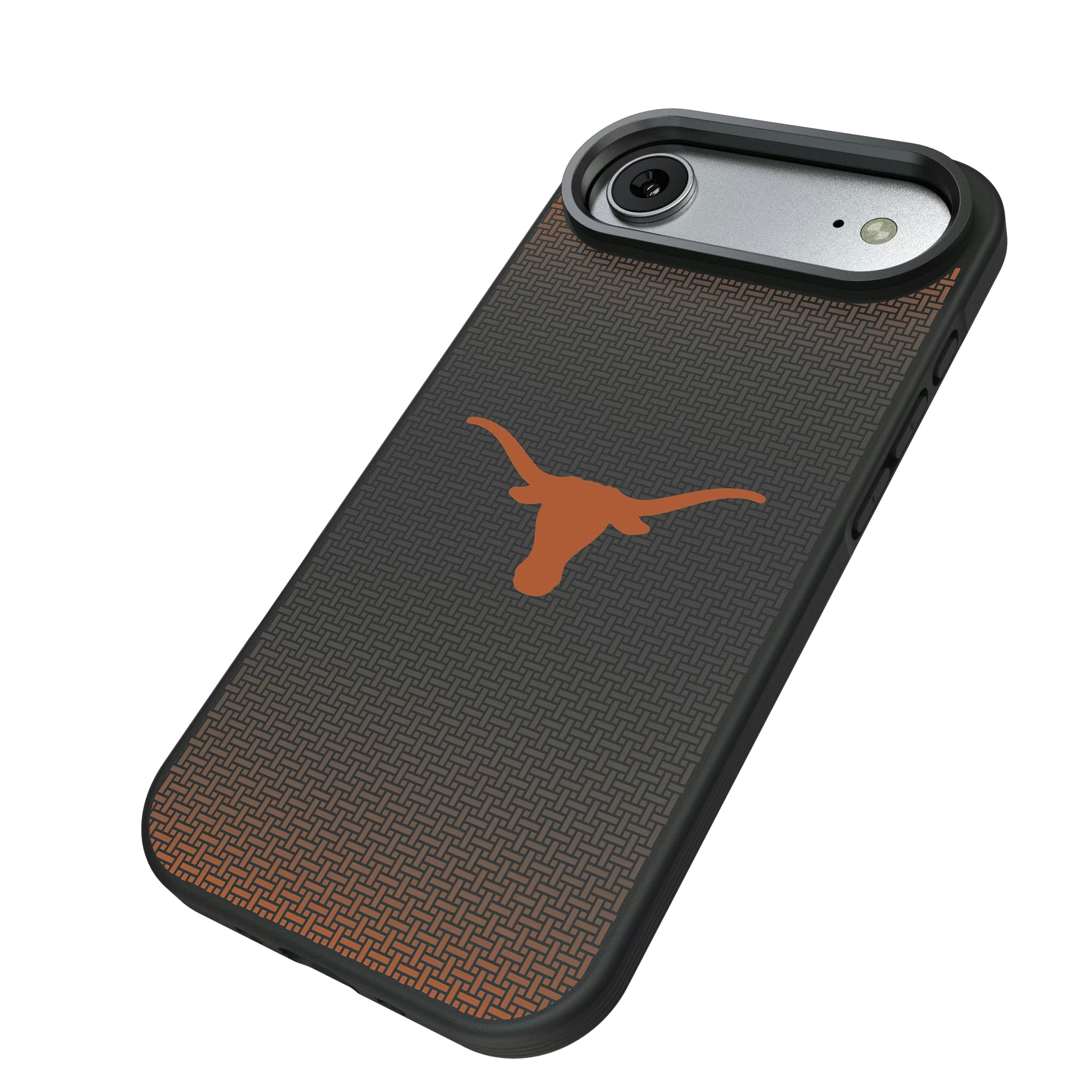 University of Texas Longhorns Linen iPhone Bump Phone Case for Apple iPhone - Isometric View#Device_iPhone Air