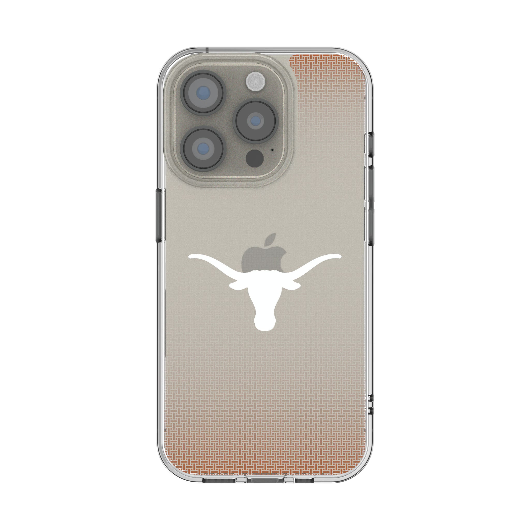University of Texas Longhorns Linen iPhone Clear Phone Case for Apple iPhone