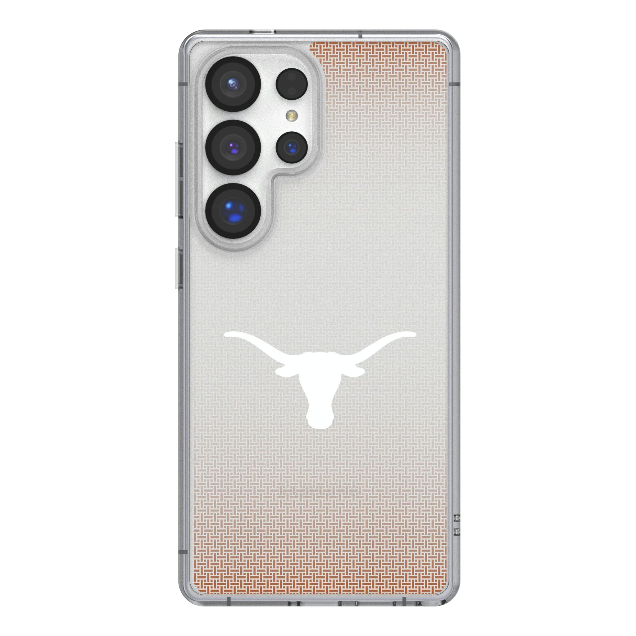 University of Texas Longhorns Linen Galaxy Clear Phone Case for Samsung Galaxy