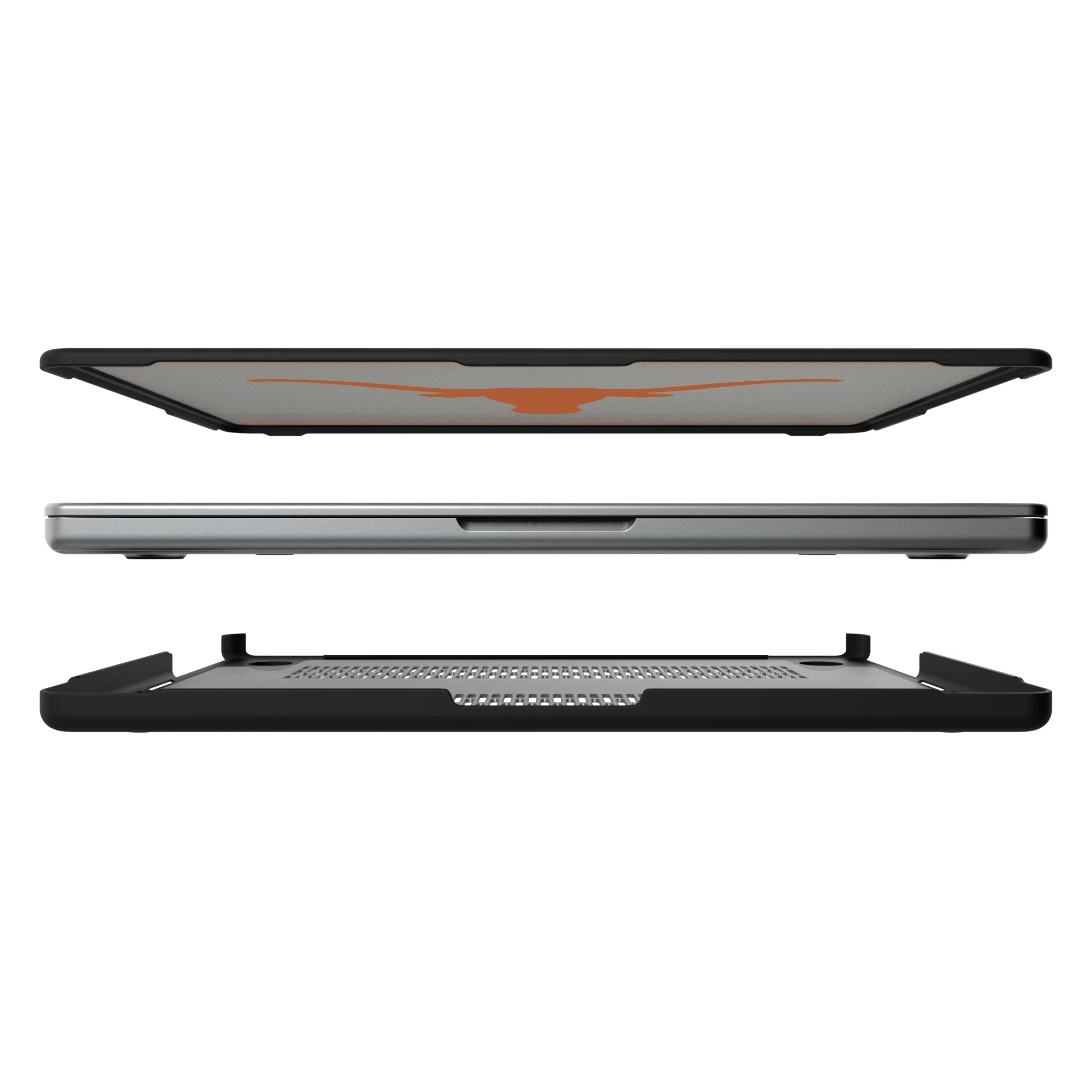 University of Texas Longhorns Linen MacBook Laptop Case for Apple MacBook#Device_MacBook Pro (14-inch, 2021) / MacBook Pro (14-inch, 2023) / MacBook Pro (14-inch, 2024)