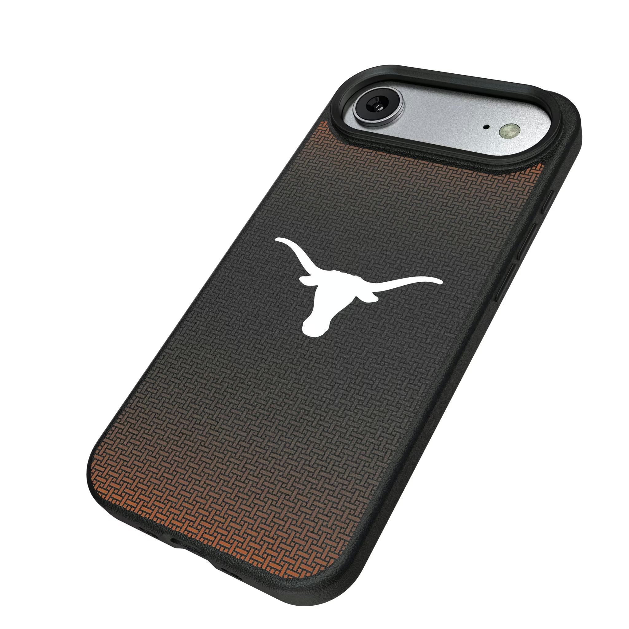 University of Texas Longhorns Linen iPhone MagSafe Compatible Phone Case for Apple iPhone - Isometric View#Device_iPhone Air