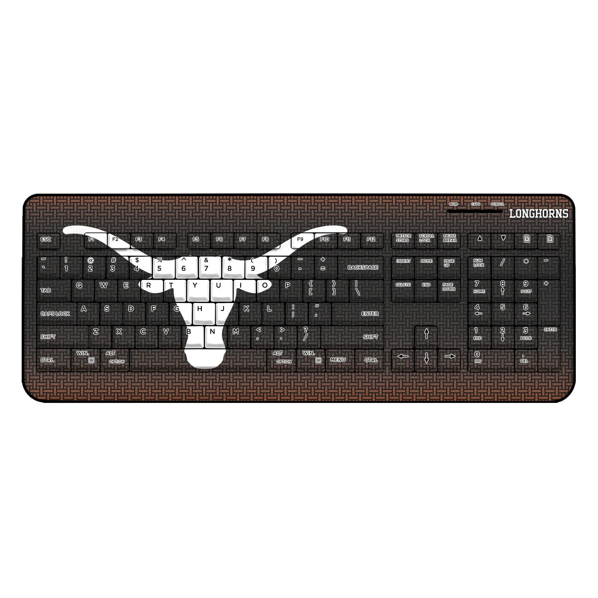 University of Texas Longhorns Linen Wireless USB Keyboard