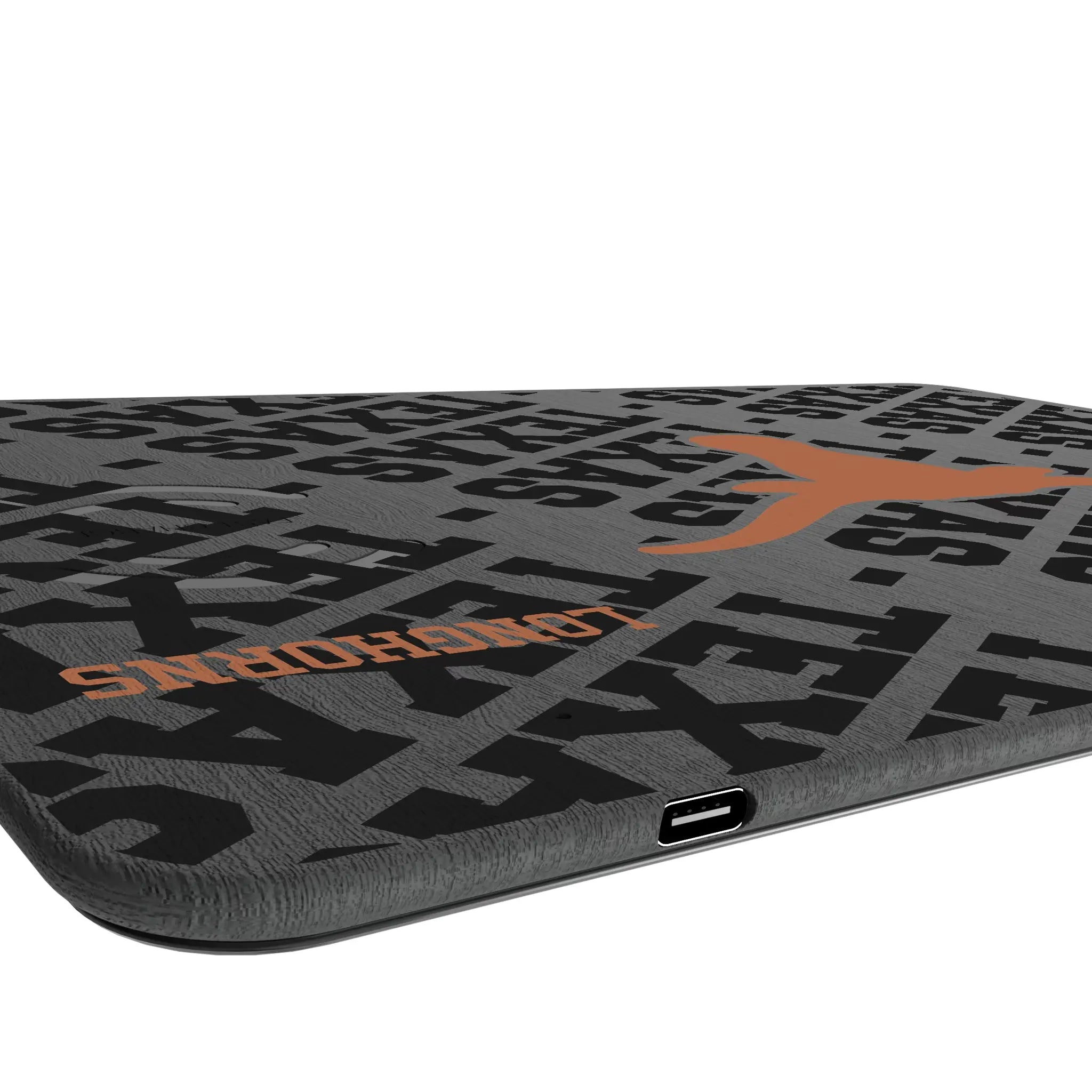 University of Texas Longhorns Monocolor Tilt 15-Watt Wireless Charger and Mouse Pad