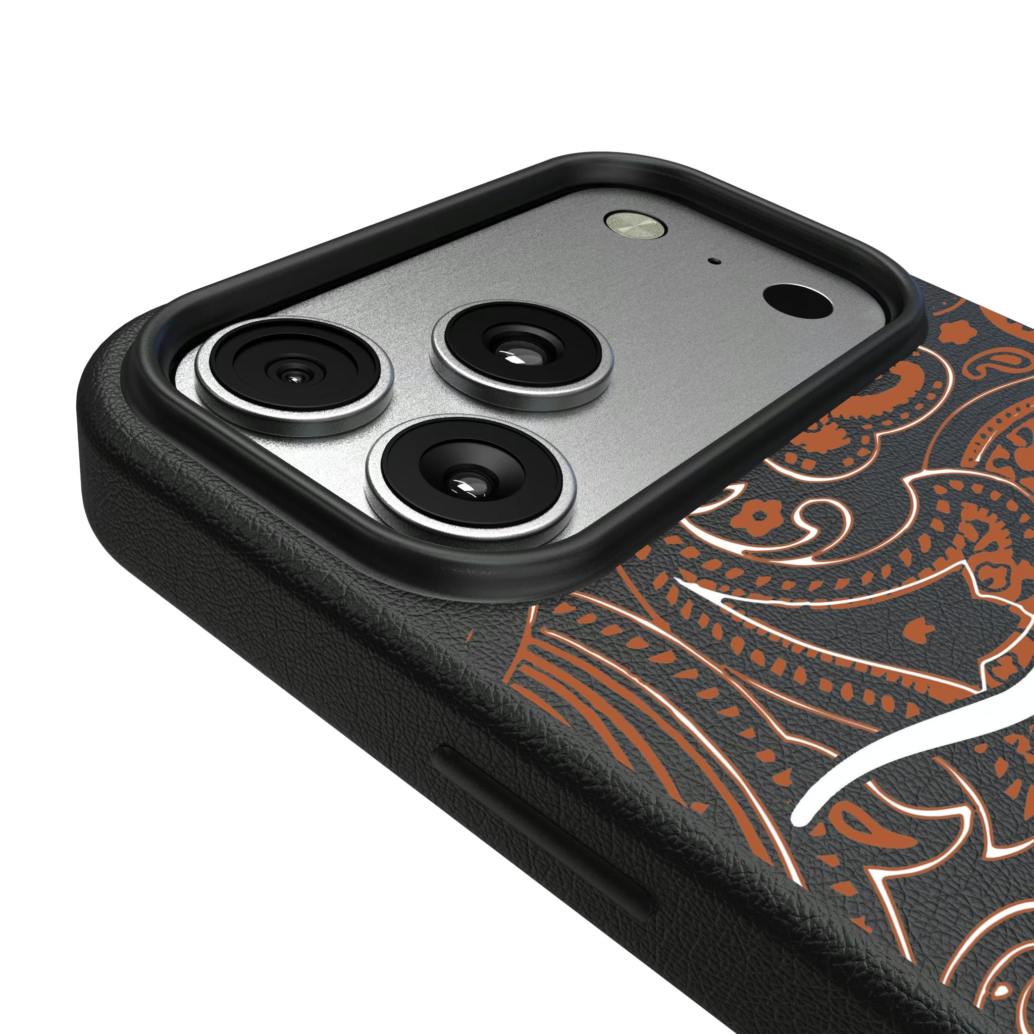 University of Texas Longhorns Paisley iPhone MagSafe Compatible Phone Case for Apple iPhone - Detail#Device_iPhone 17 Pro Max