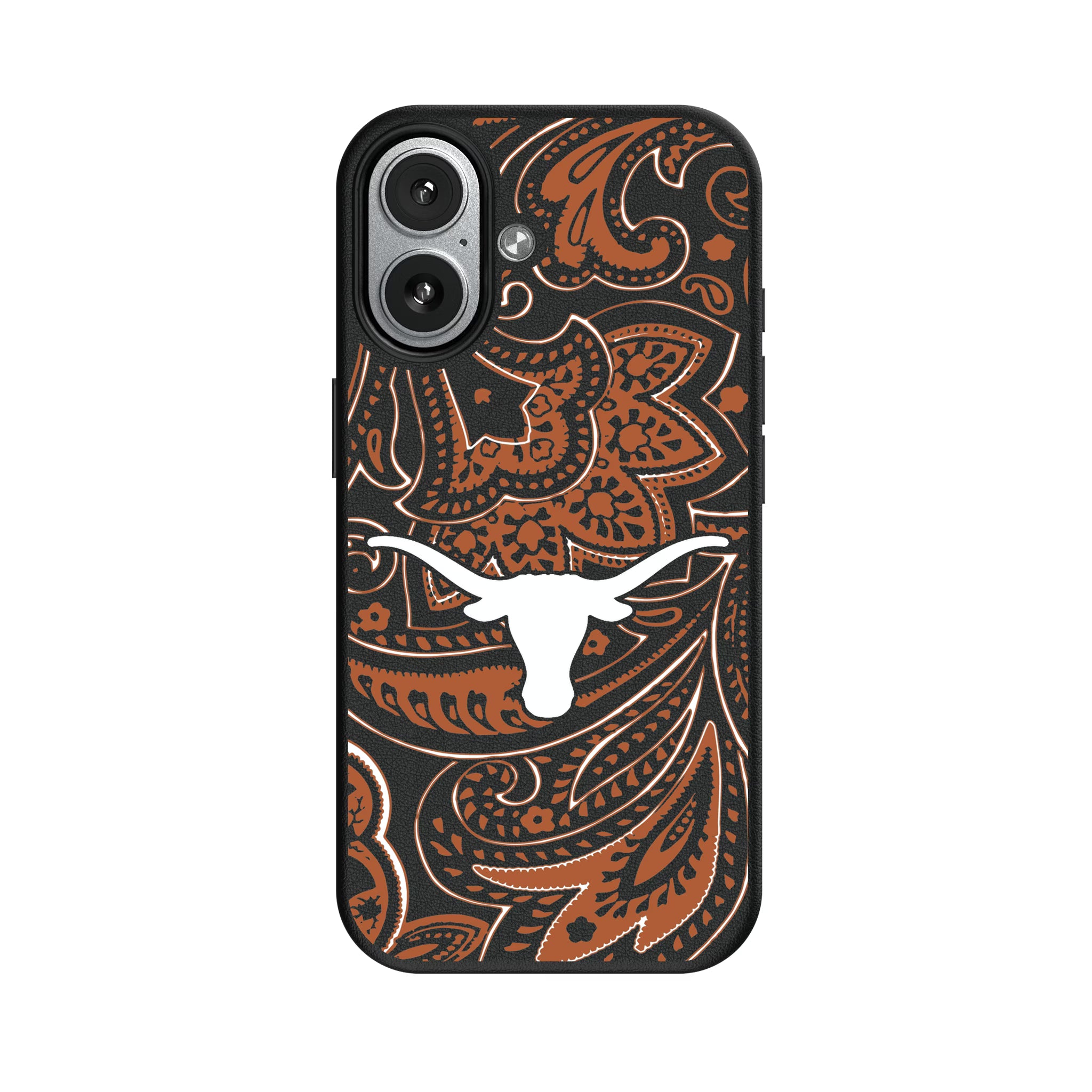 University of Texas Longhorns Paisley iPhone MagSafe Compatible Phone Case for Apple iPhone#Device_iPhone 17