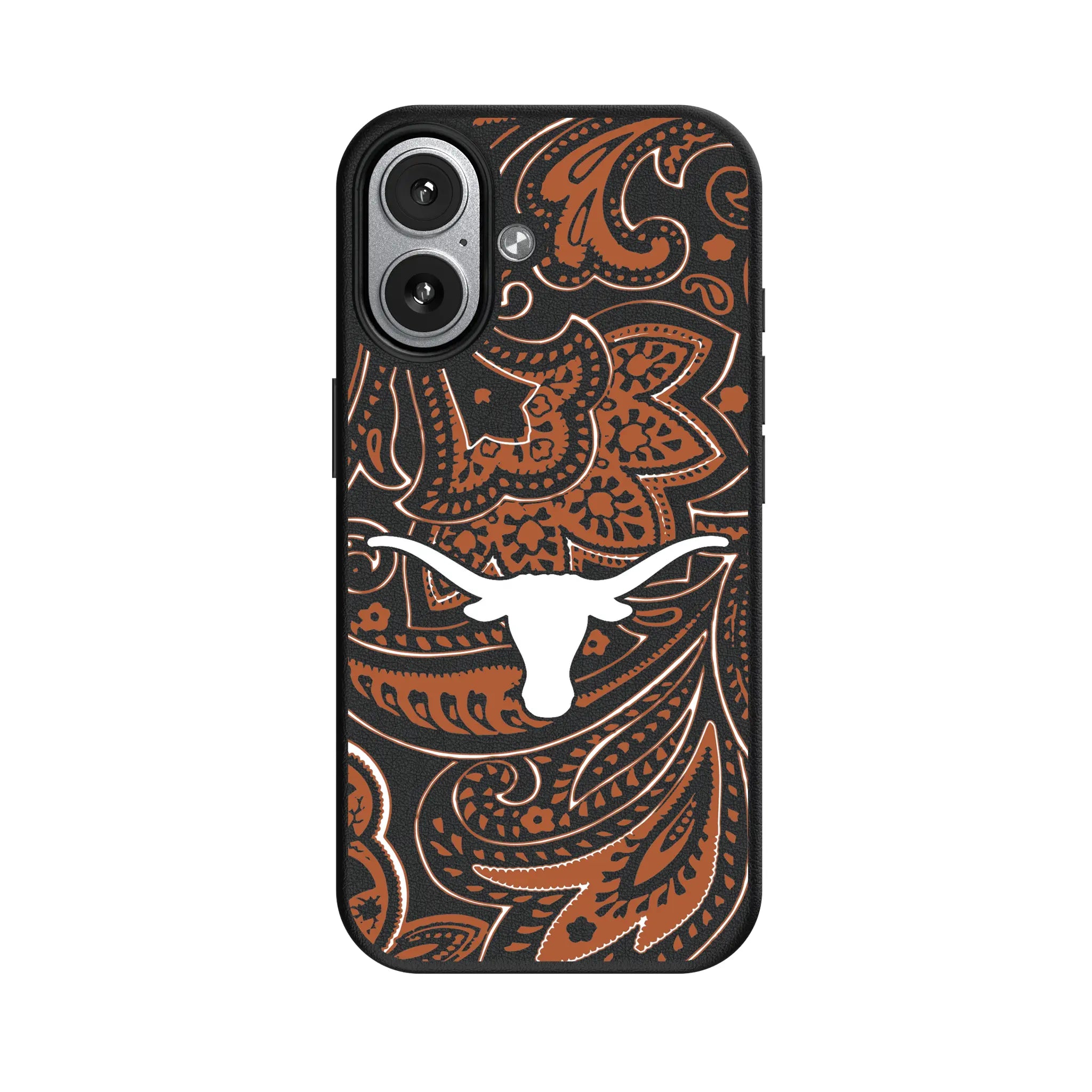 University of Texas Longhorns Paisley iPhone MagSafe Compatible Phone Case for Apple iPhone#Device_iPhone 17
