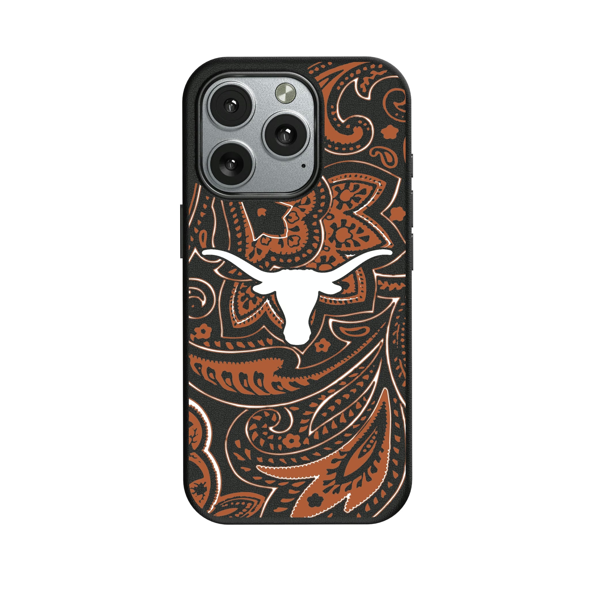 University of Texas Longhorns Paisley iPhone MagSafe Compatible Phone Case for Apple iPhone