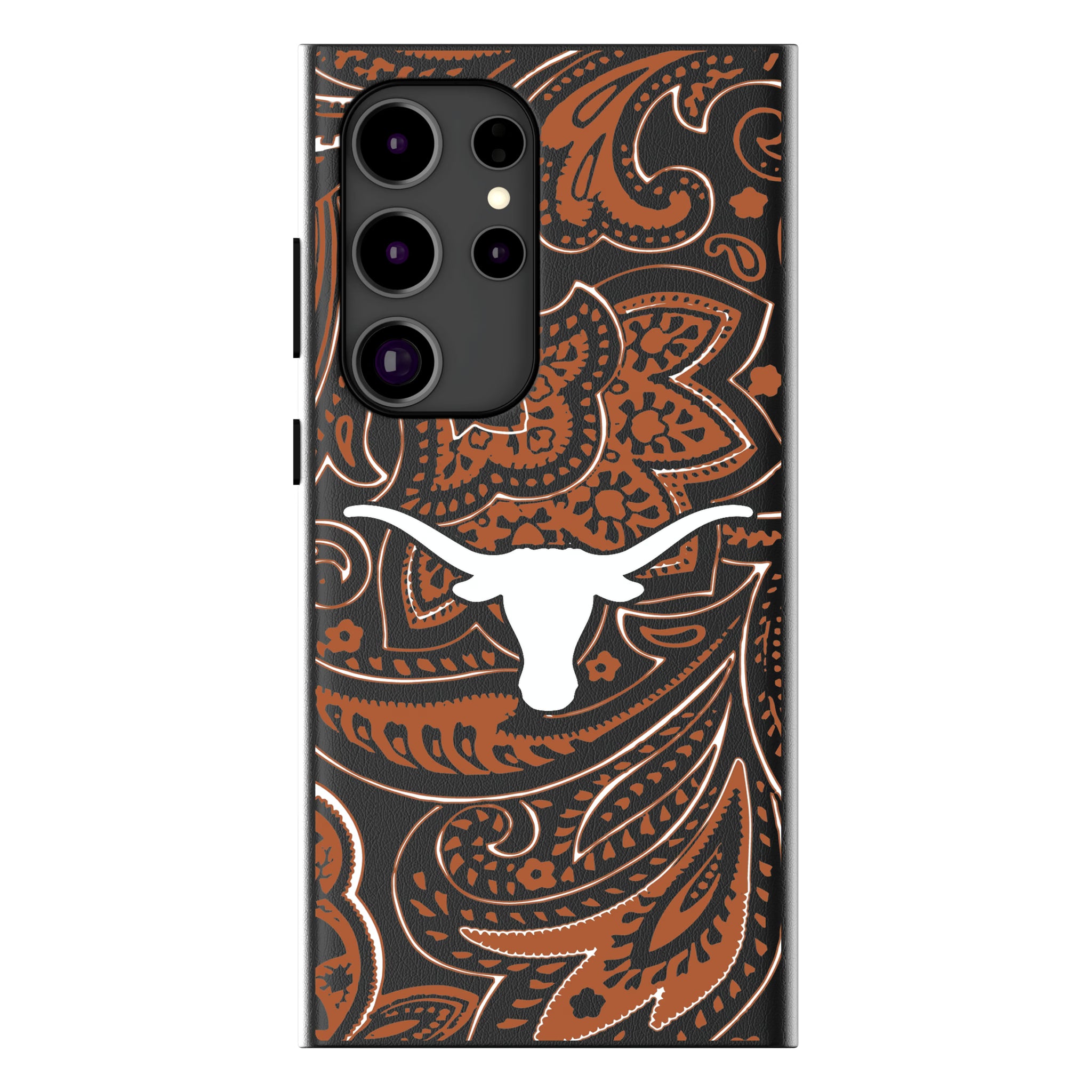University of Texas Longhorns Paisley Galaxy MagSafe Compatible Phone Case for Samsung Galaxy
