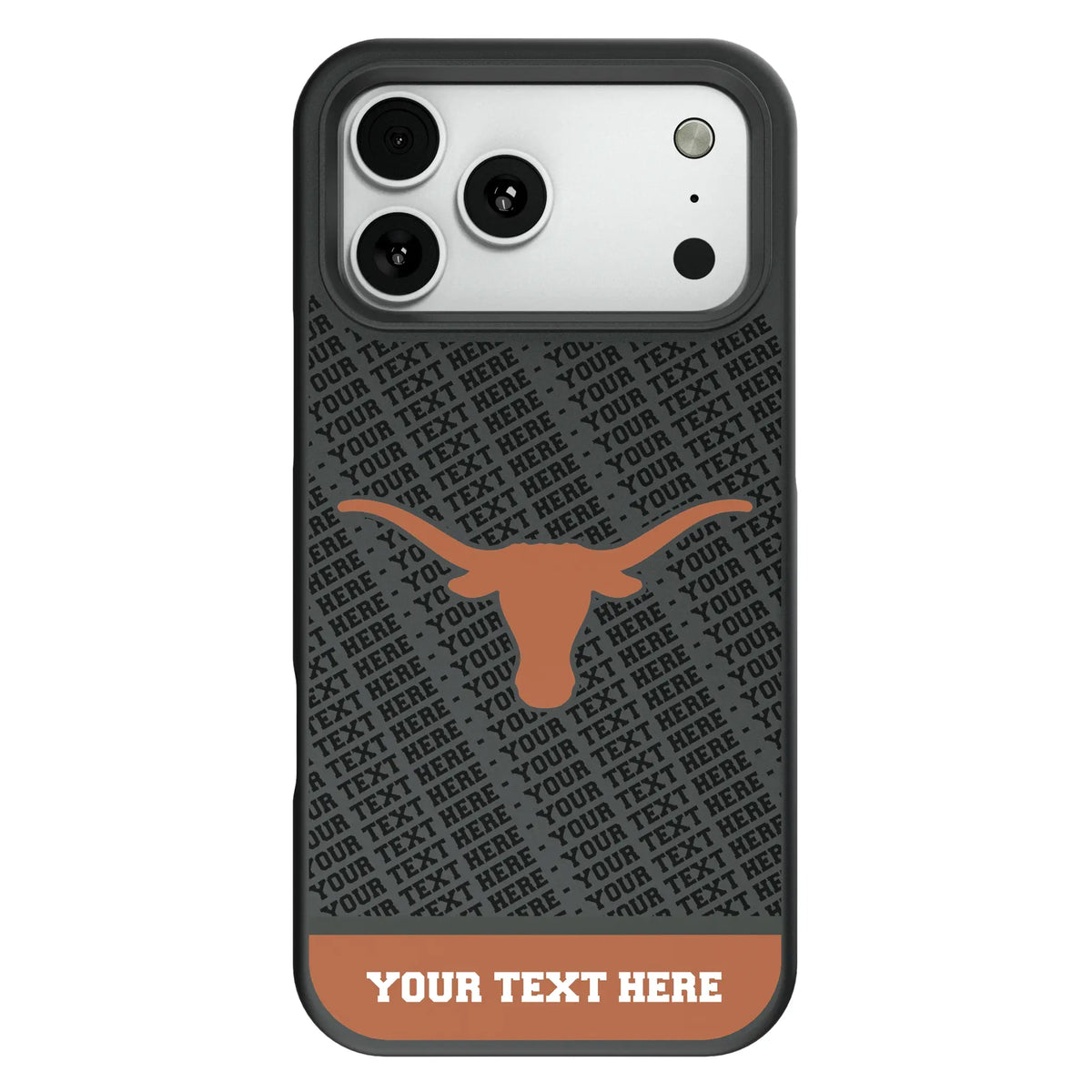 University of Texas Longhorns Personalized EndZone Plus Bump Phone Case for Apple iPhone