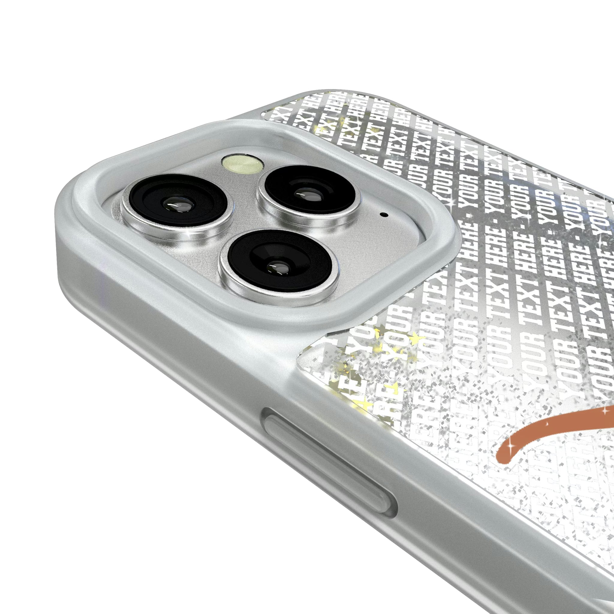 University of Texas Longhorns Personalized EndZone Plus iPhone Glitter Phone Case for Apple iPhone - Detail#Device_iPhone 16 Pro