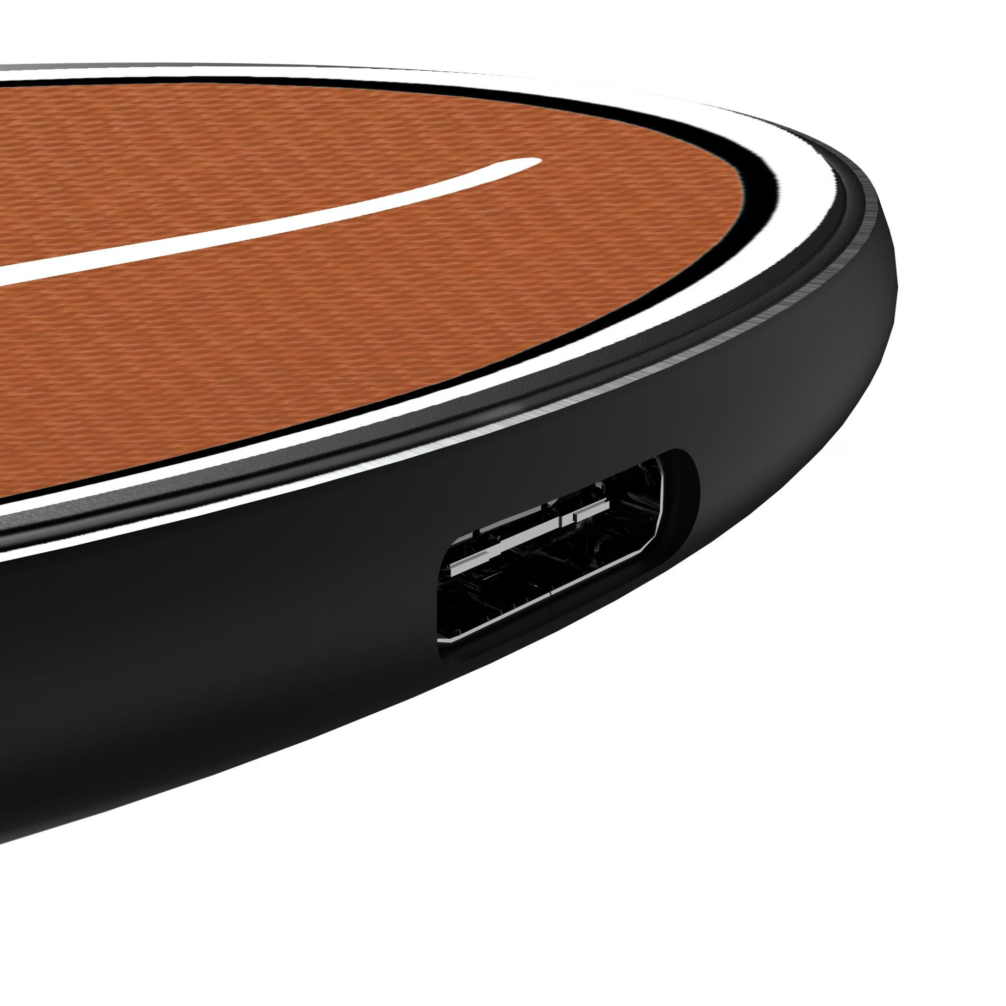 University of Texas Longhorns Personalized Endzone Solid 15-Watt Wireless Charger - Detail