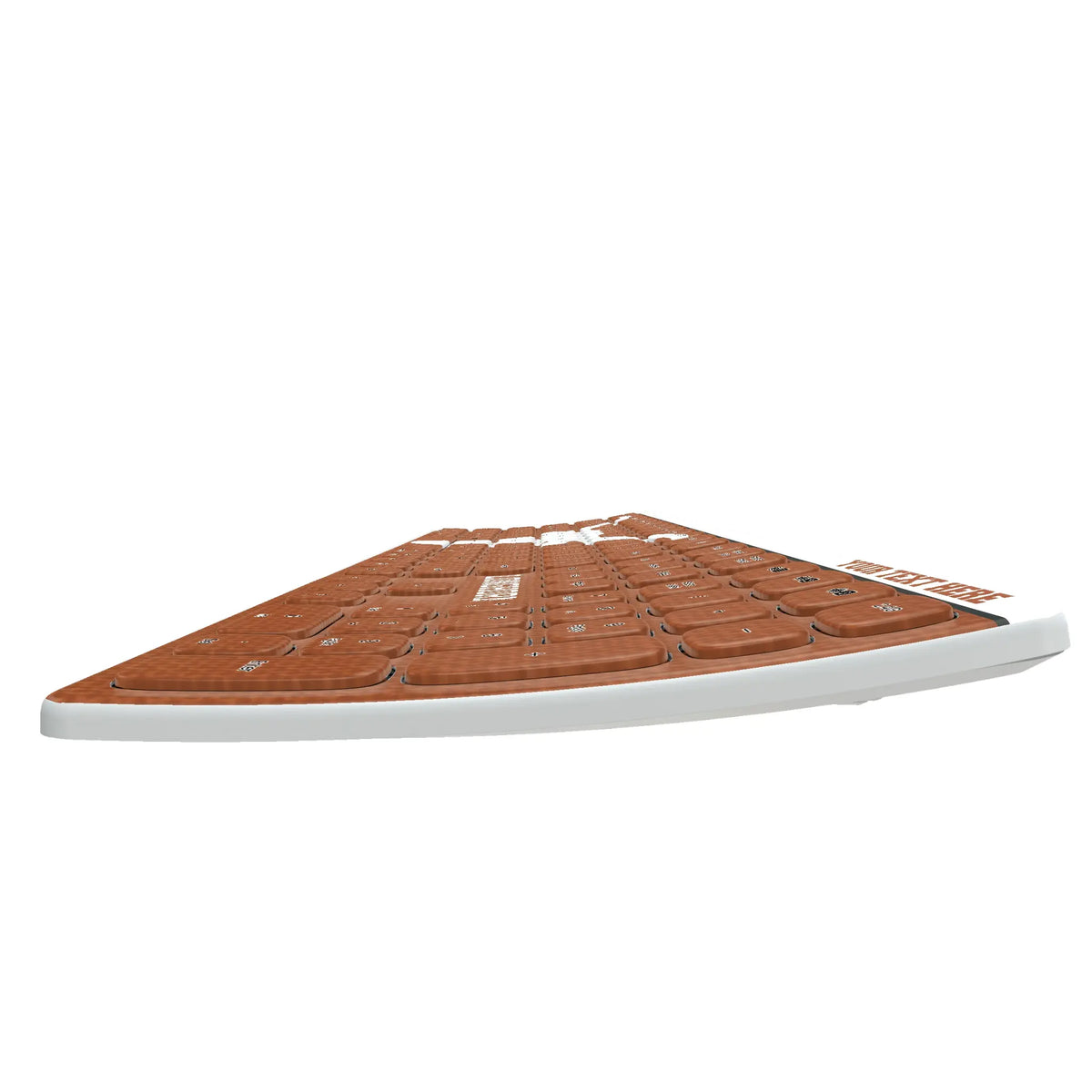 University of Texas Longhorns Personalized Endzone Solid KKB605 Curved Wireless Keyboard