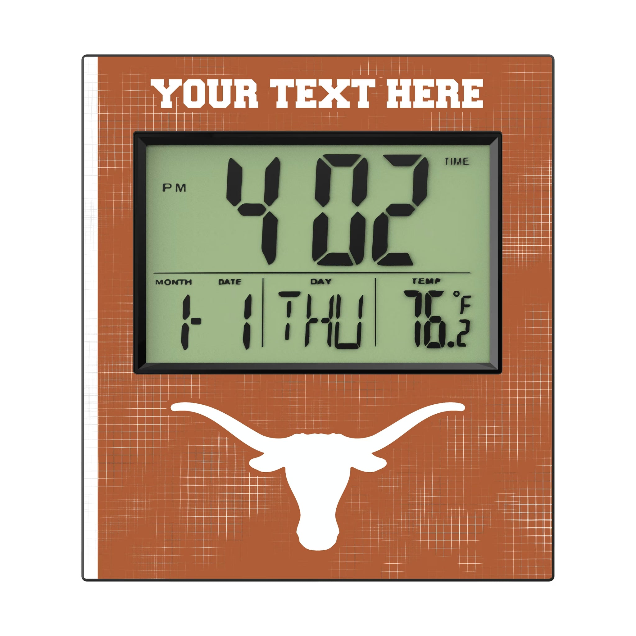 University of Texas Longhorns Personalized Hatch Wall Clock
