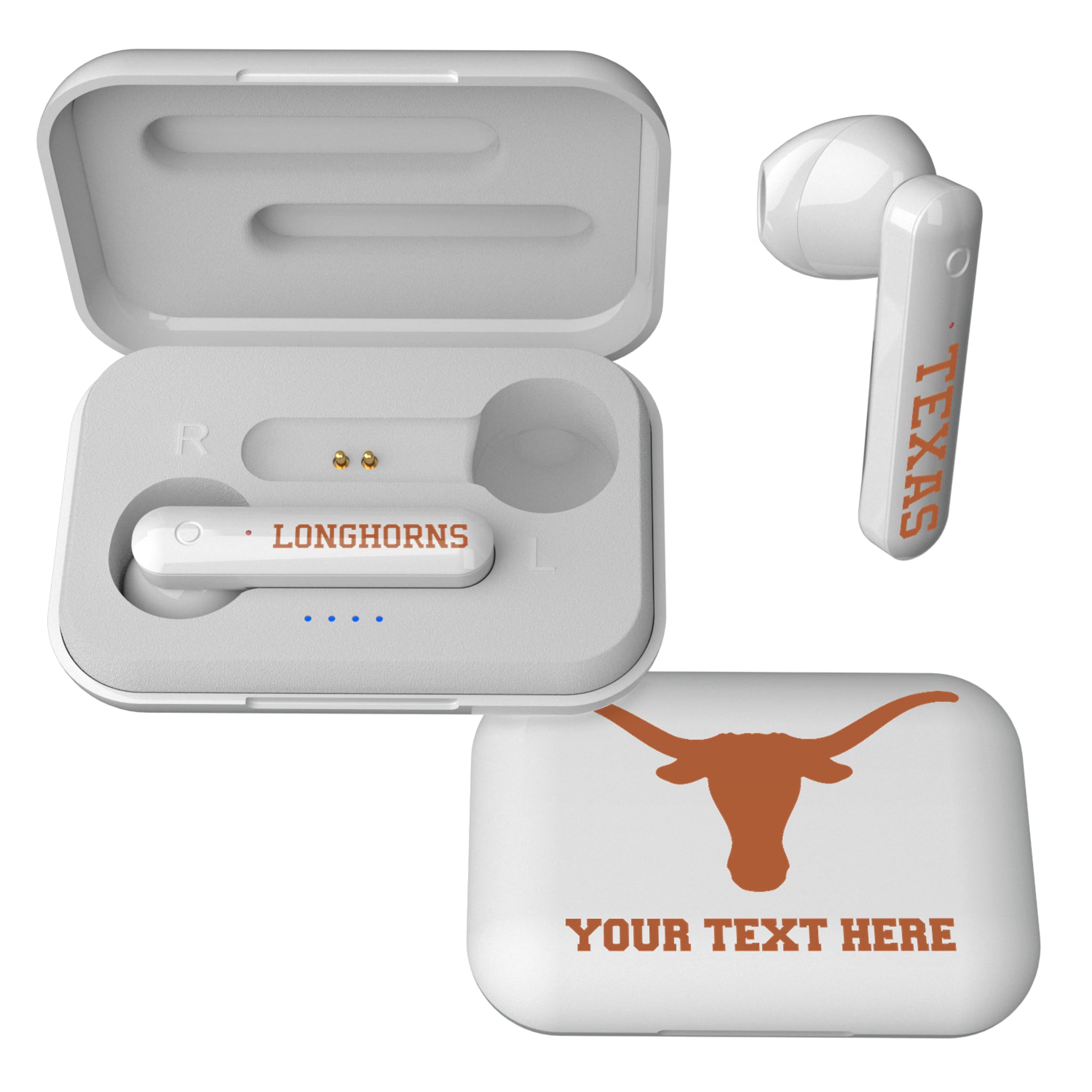 University of Texas Longhorns Personalized Insignia Wireless TWS Earbuds