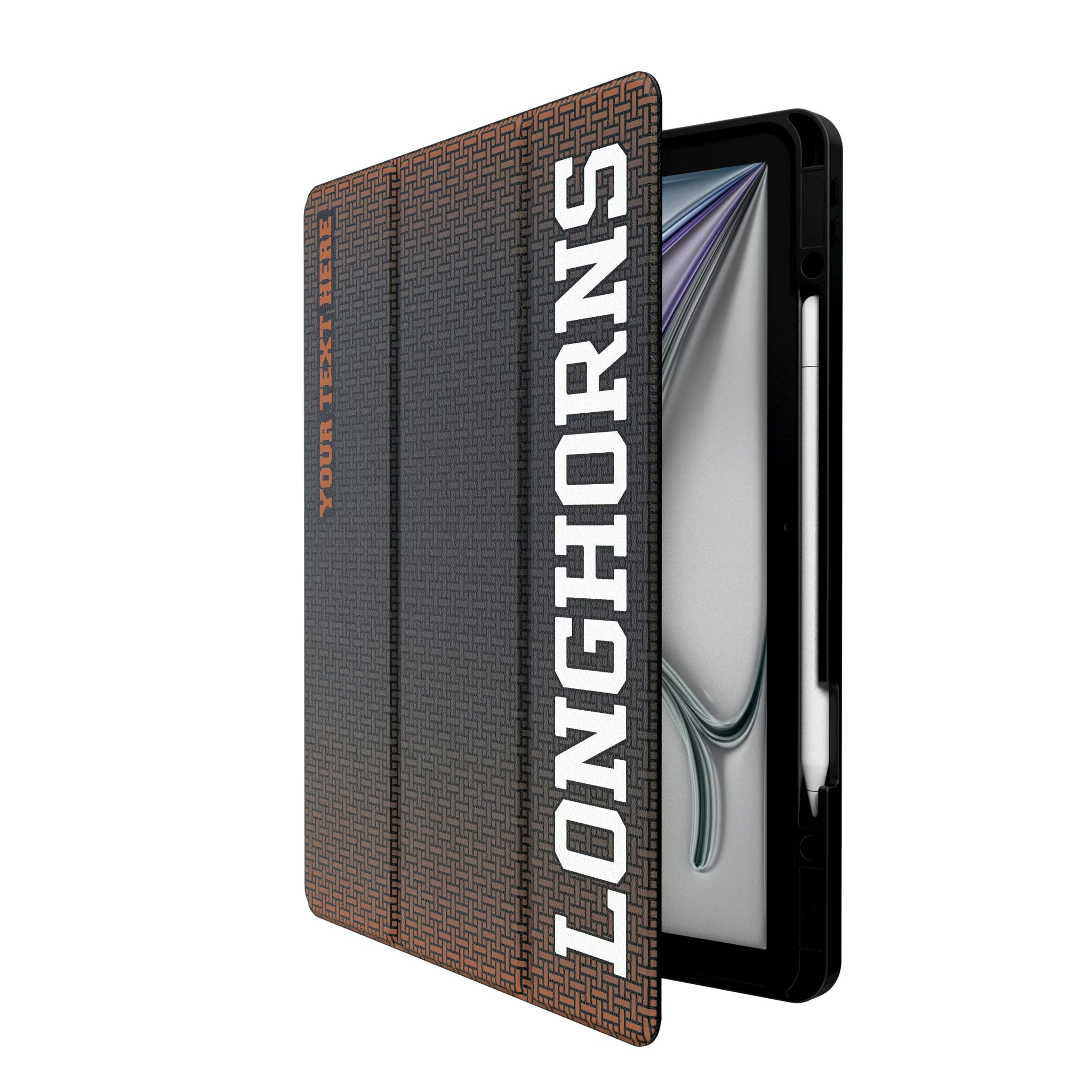 University of Texas Longhorns Personalized Linen iPad Tablet Case for Apple iPad