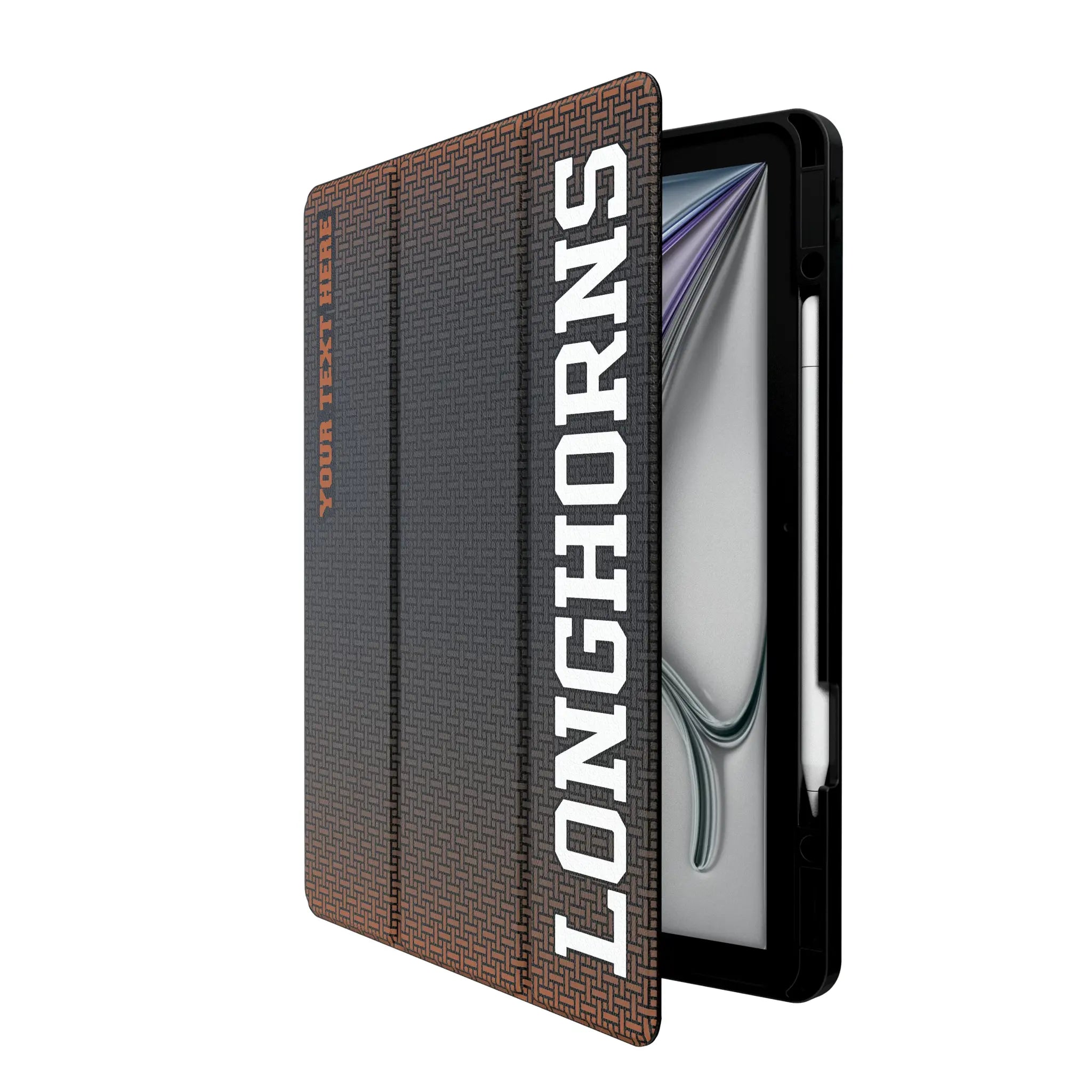 University of Texas Longhorns Personalized Linen iPad Tablet Case for Apple iPad