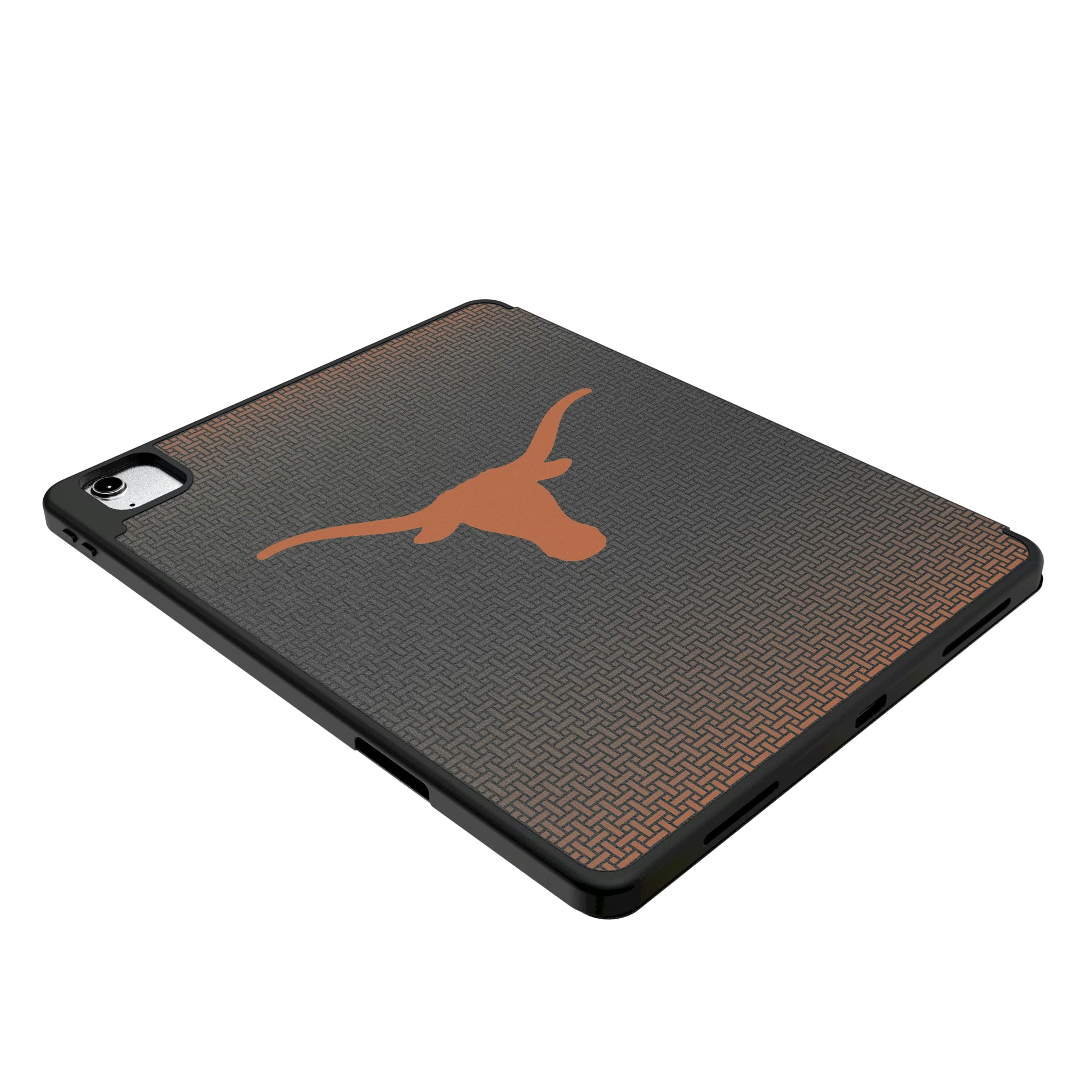 University of Texas Longhorns Personalized Linen iPad Tablet Case for Apple iPad - Isometric View