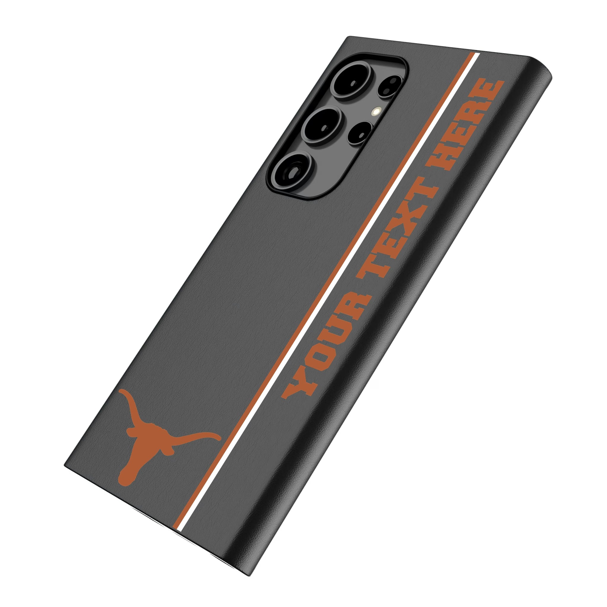 University of Texas Longhorns Personalized Sidebard Galaxy MagSafe Compatible Phone Case for Samsung Galaxy - Isometric View