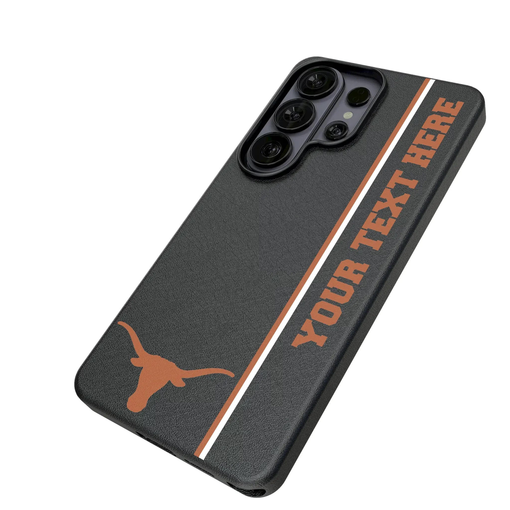 University of Texas Longhorns Personalized Sidebard Galaxy MagSafe Compatible Phone Case for Samsung Galaxy - Isometric View#Device_Galaxy S26 Ultra