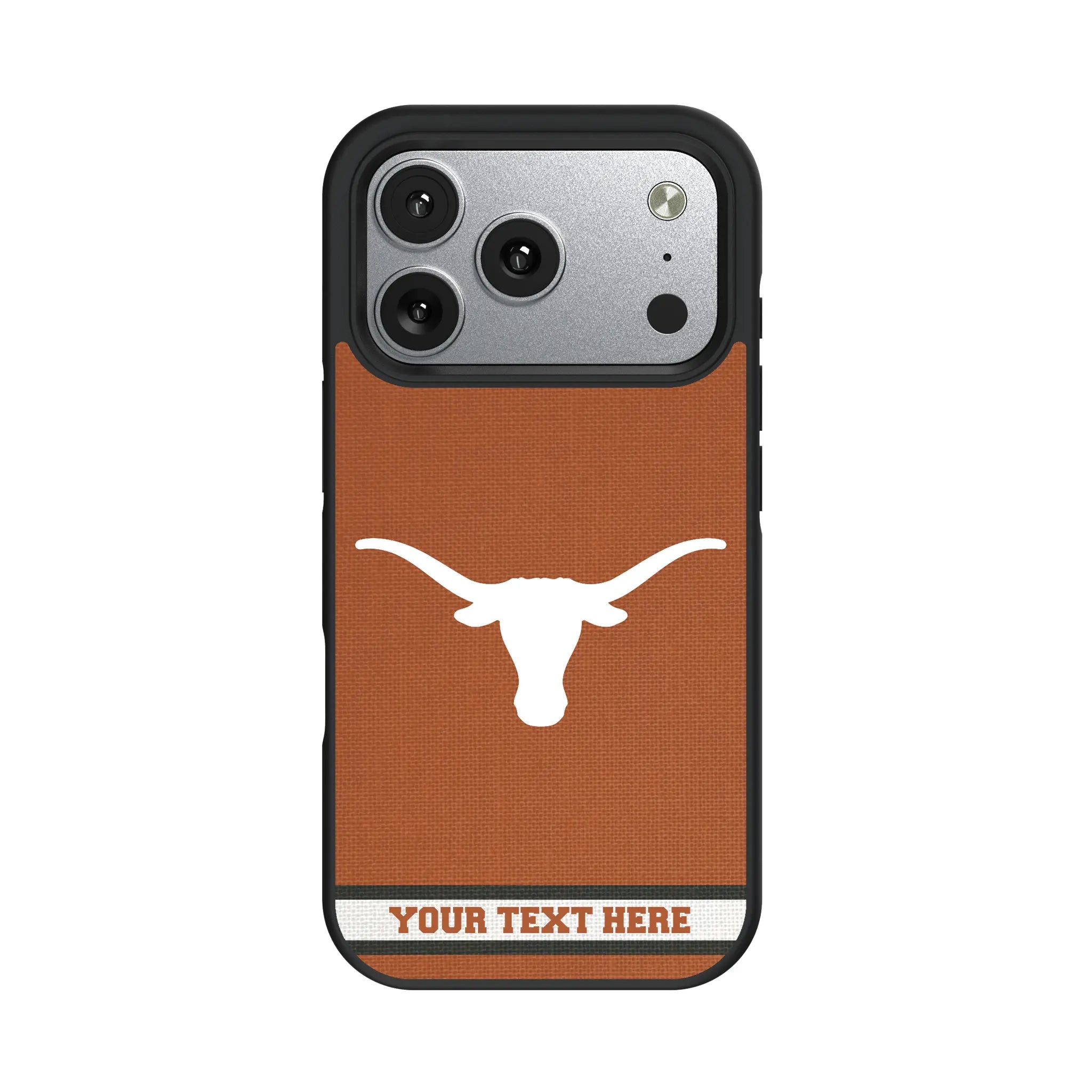 University of Texas Longhorns Personalized Stripe iPhone Bump Phone Case for Apple iPhone#Device_iPhone 17 Pro
