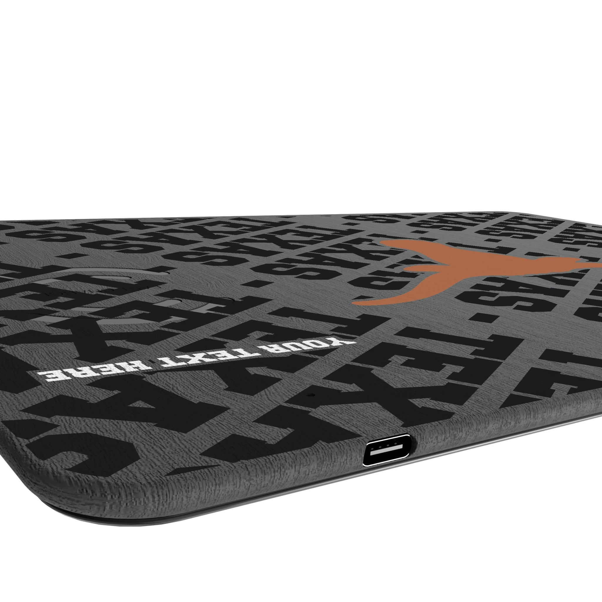 University of Texas Longhorns Personalized Tilt 15-Watt Wireless Charger and Mouse Pad