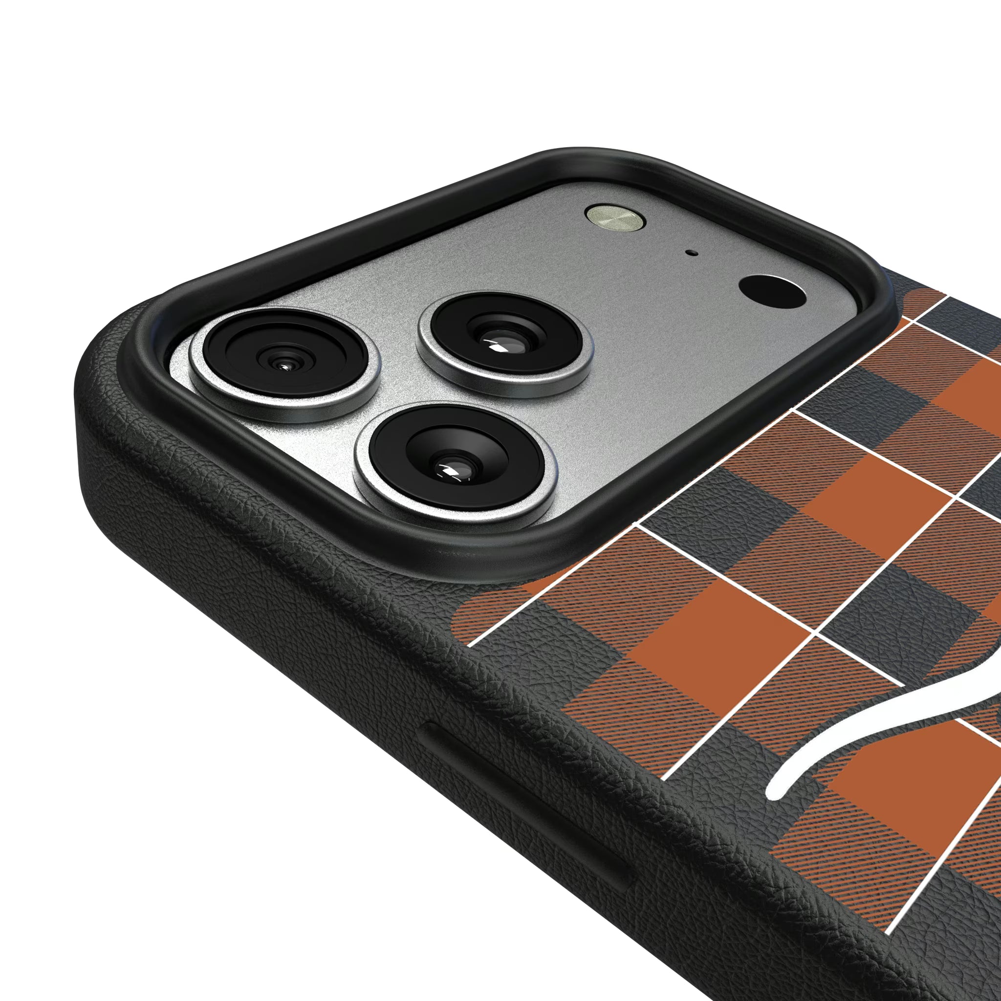 University of Texas Longhorns Plaid iPhone MagSafe Compatible Phone Case for Apple iPhone - Detail#Device_iPhone 17 Pro Max