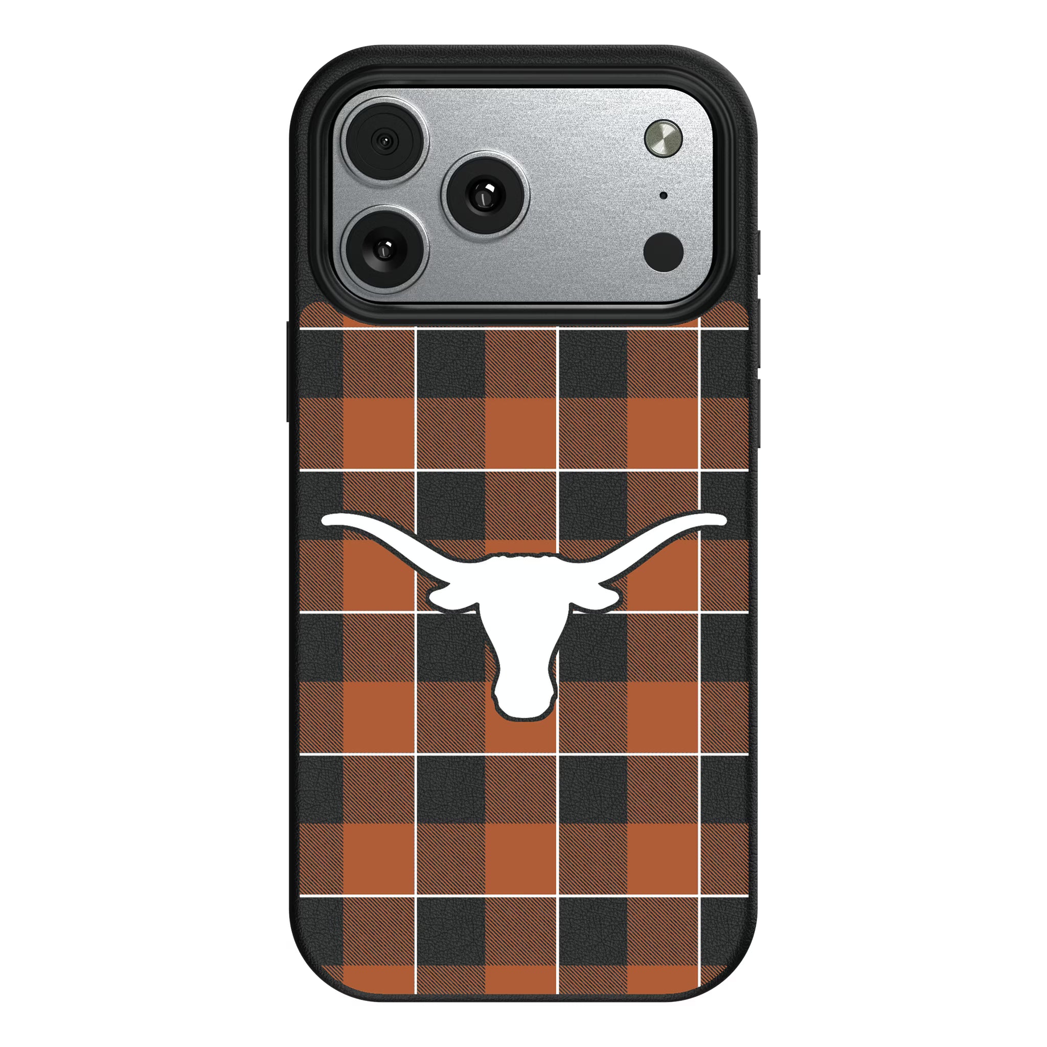 University of Texas Longhorns Plaid iPhone MagSafe Compatible Phone Case for Apple iPhone#Device_iPhone 17 Pro Max