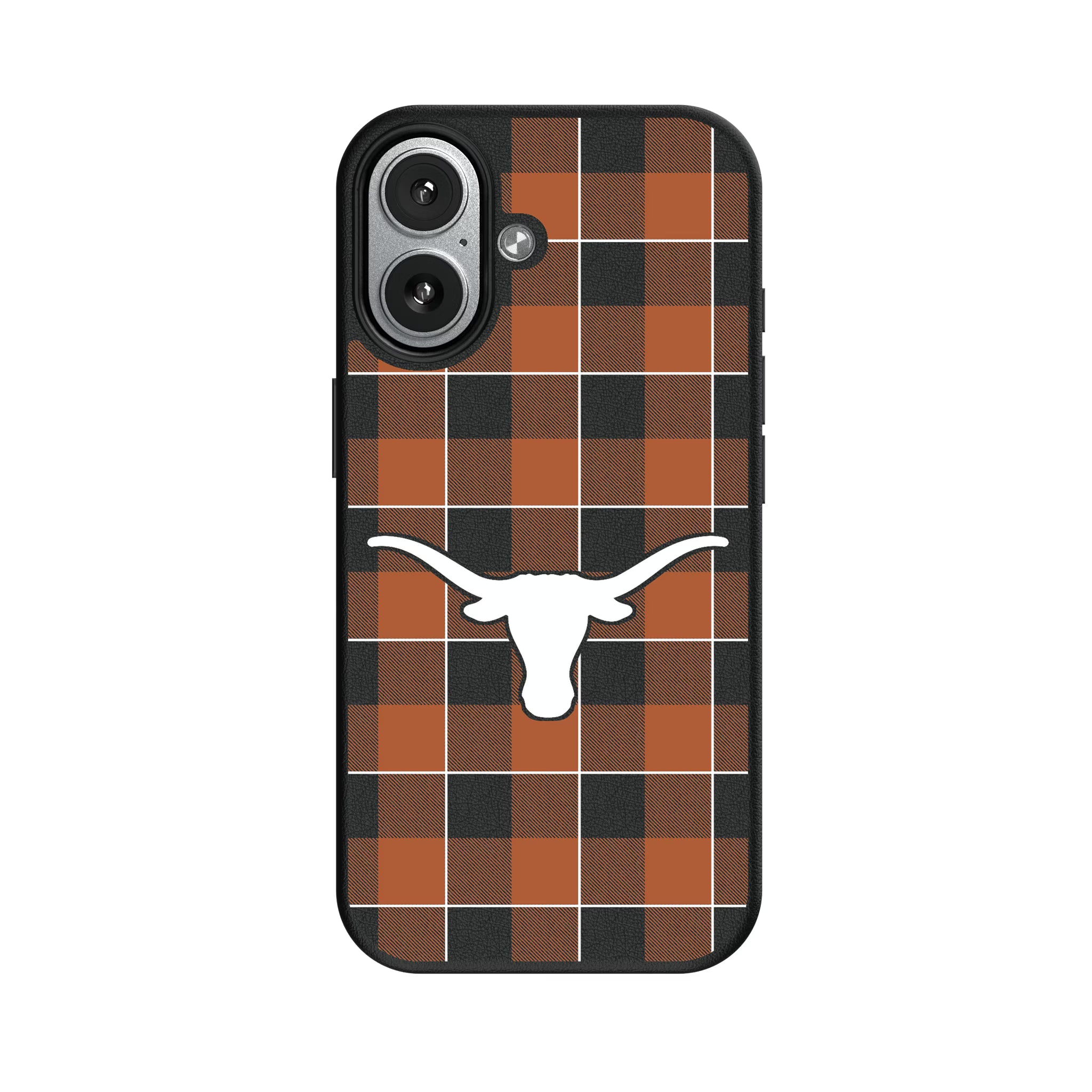 University of Texas Longhorns Plaid iPhone MagSafe Compatible Phone Case for Apple iPhone#Device_iPhone 17