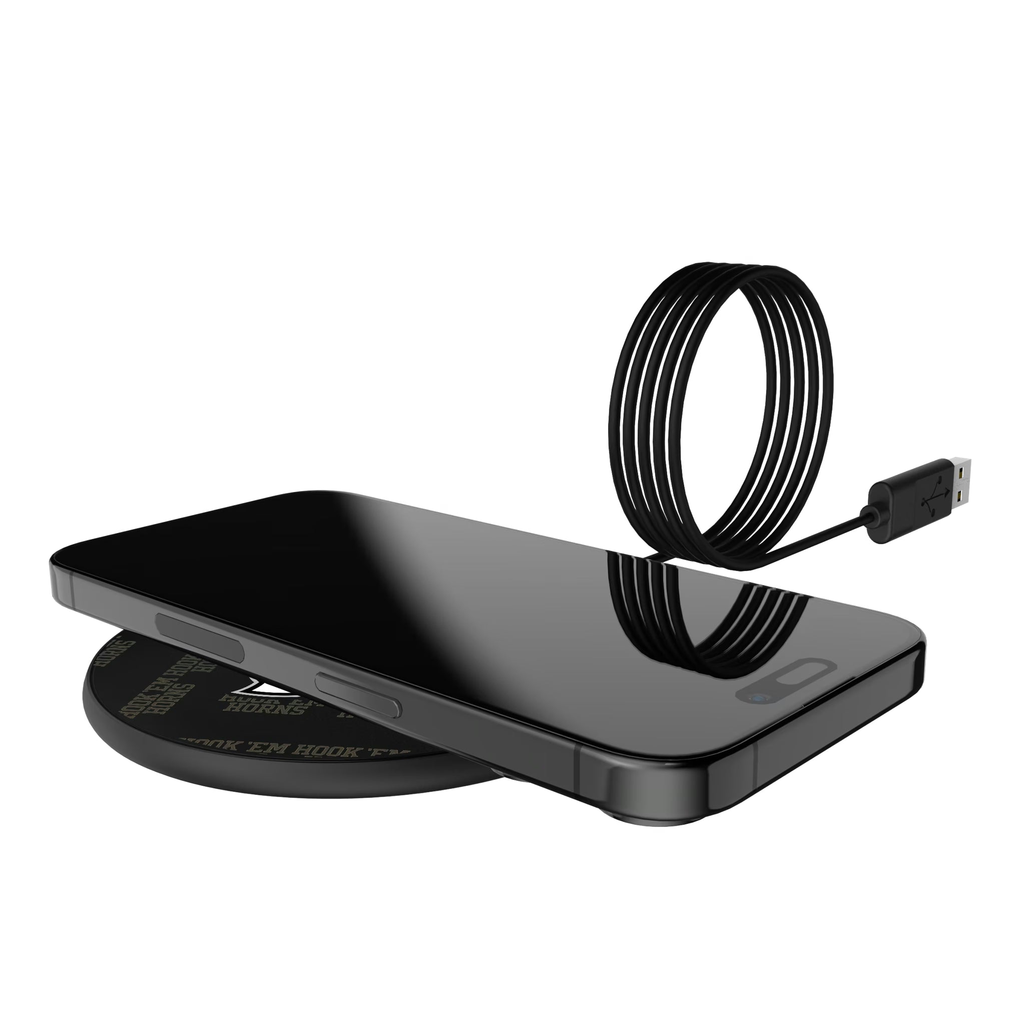 University of Texas Longhorns Quadtile 15-Watt Wireless Charger - Lifestyle