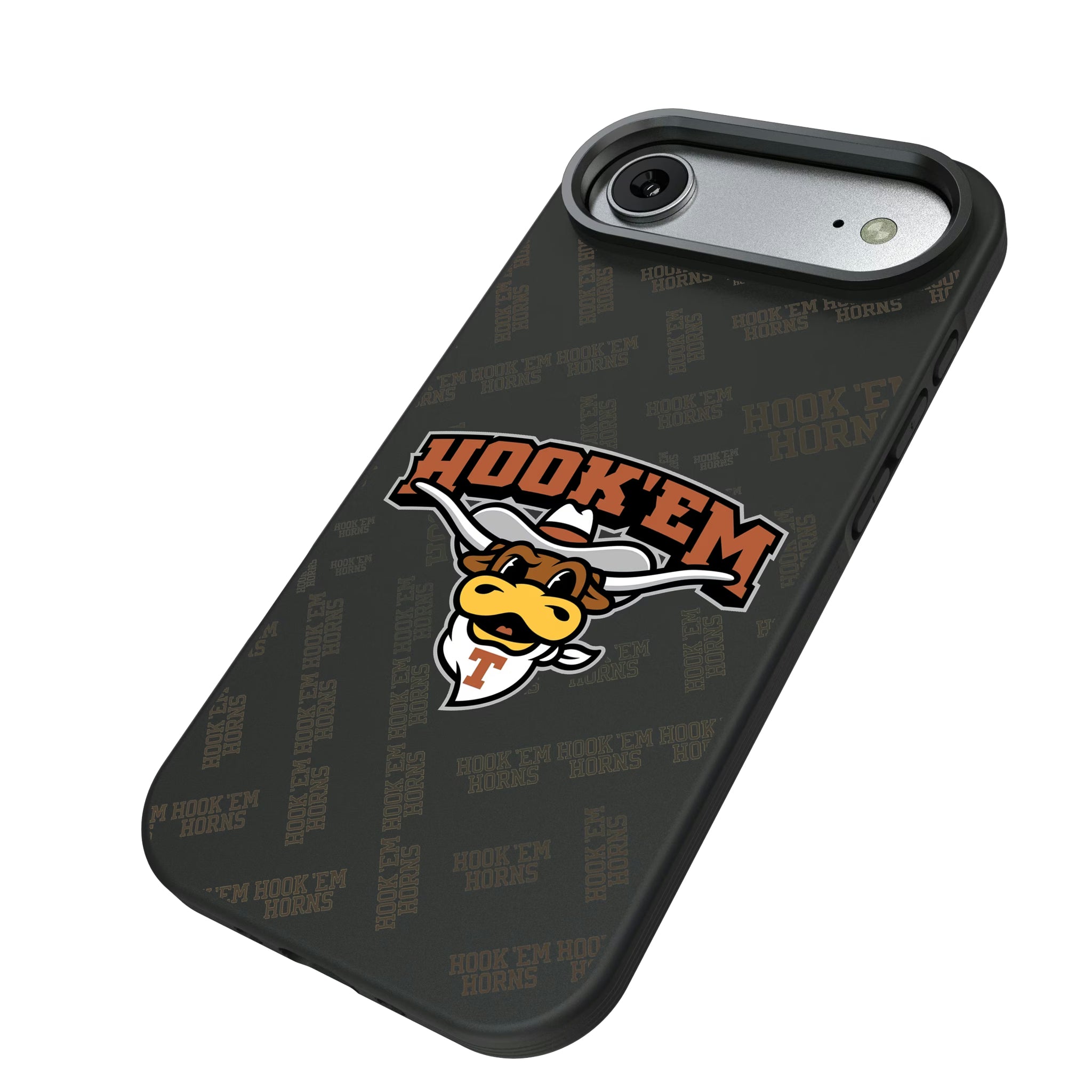 University of Texas Longhorns Quadtile iPhone Bump Phone Case for Apple iPhone - Isometric View#Device_iPhone Air