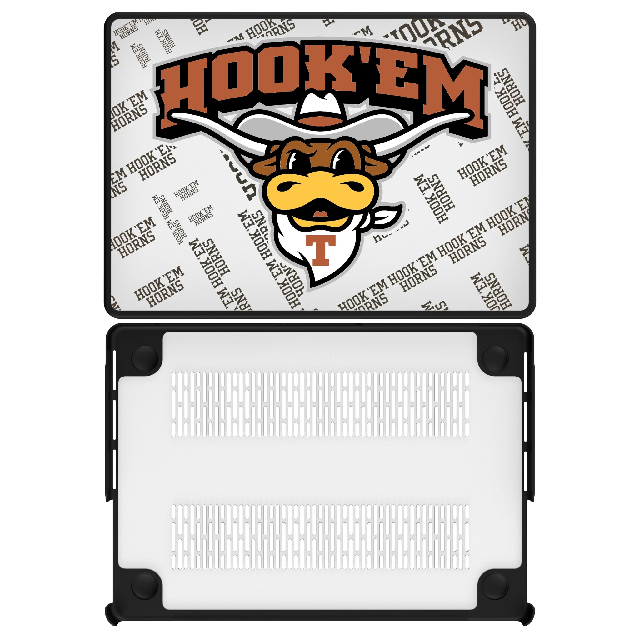 University of Texas Longhorns Quadtile MacBook Laptop Case for Apple MacBook#Device_MacBook Pro (14-inch, 2021) / MacBook Pro (14-inch, 2023) / MacBook Pro (14-inch, 2024)