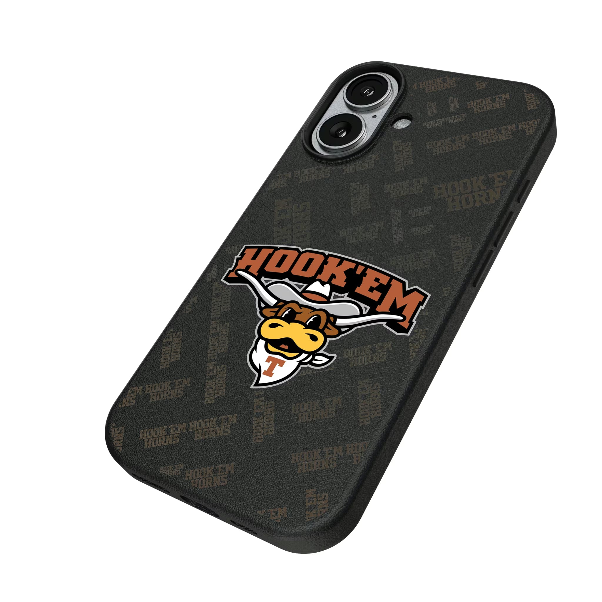University of Texas Longhorns Quadtile iPhone MagSafe Compatible Phone Case for Apple iPhone - Isometric View#Device_iPhone 17