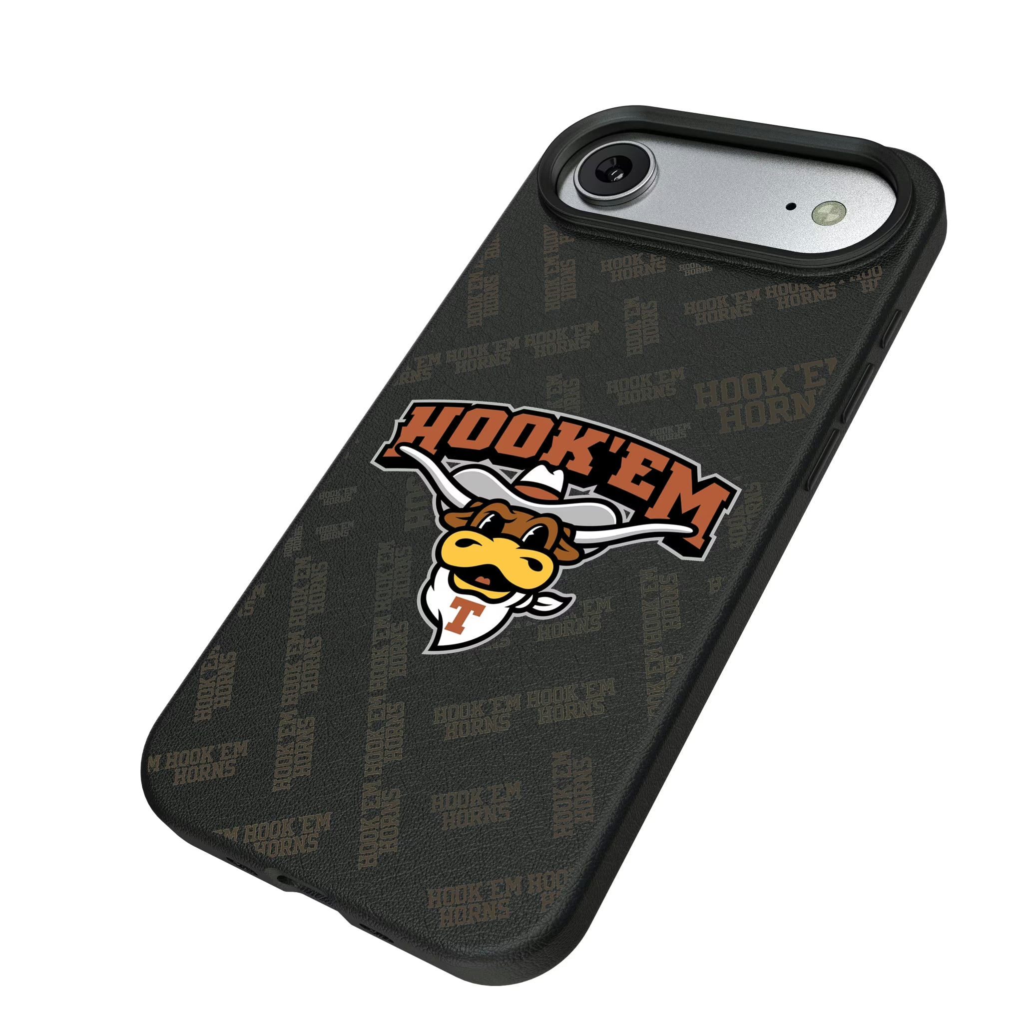 University of Texas Longhorns Quadtile iPhone MagSafe Compatible Phone Case for Apple iPhone - Isometric View#Device_iPhone Air