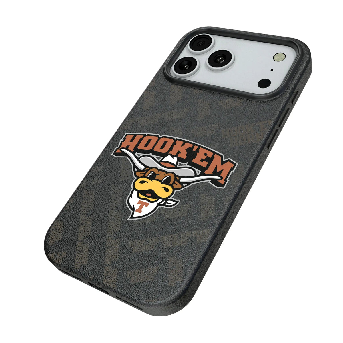University of Texas Longhorns Quadtile iPhone MagSafe Compatible Phone Case for Apple iPhone - Isometric View#Device_iPhone 18 Pro Max