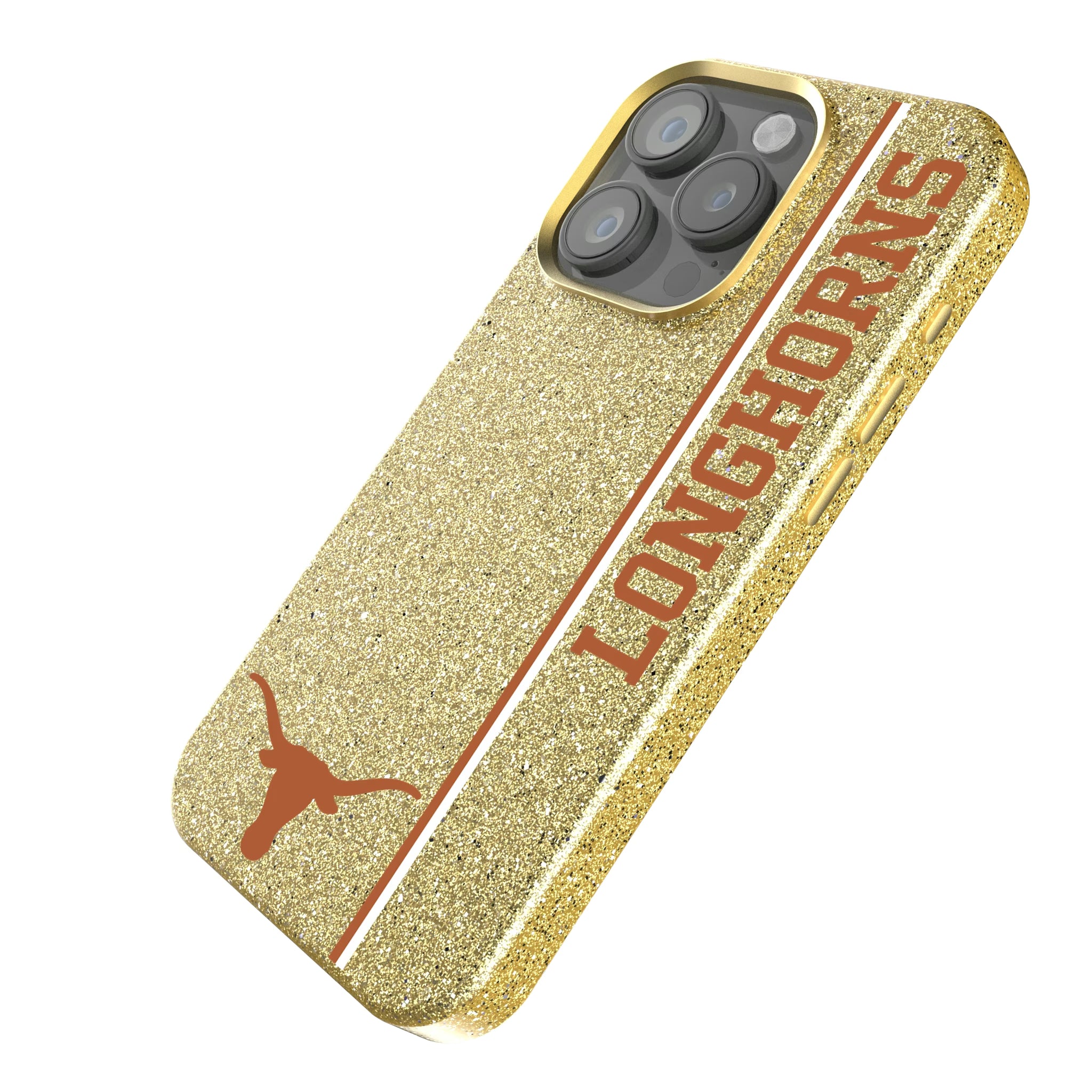 University of Texas Longhorns Sidebar iPhone Bling Phone Case for Apple iPhone - Isometric View