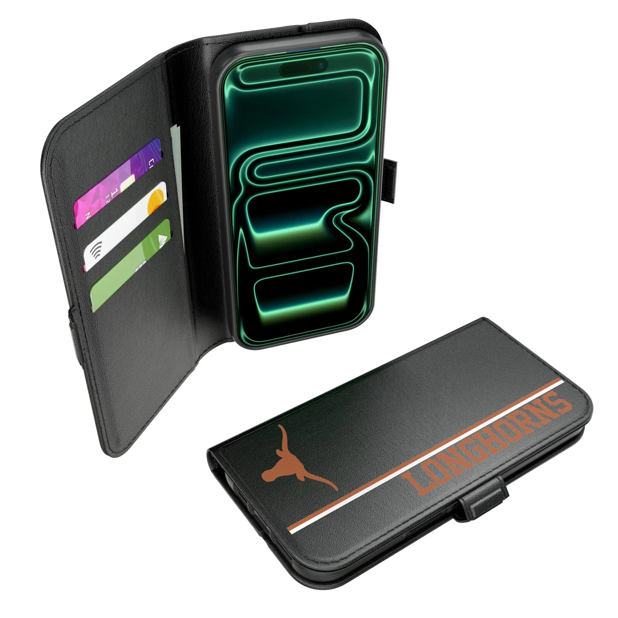 University of Texas Longhorns Sidebar iPhone Folio Phone Case for Apple iPhone#Device_iPhone 17