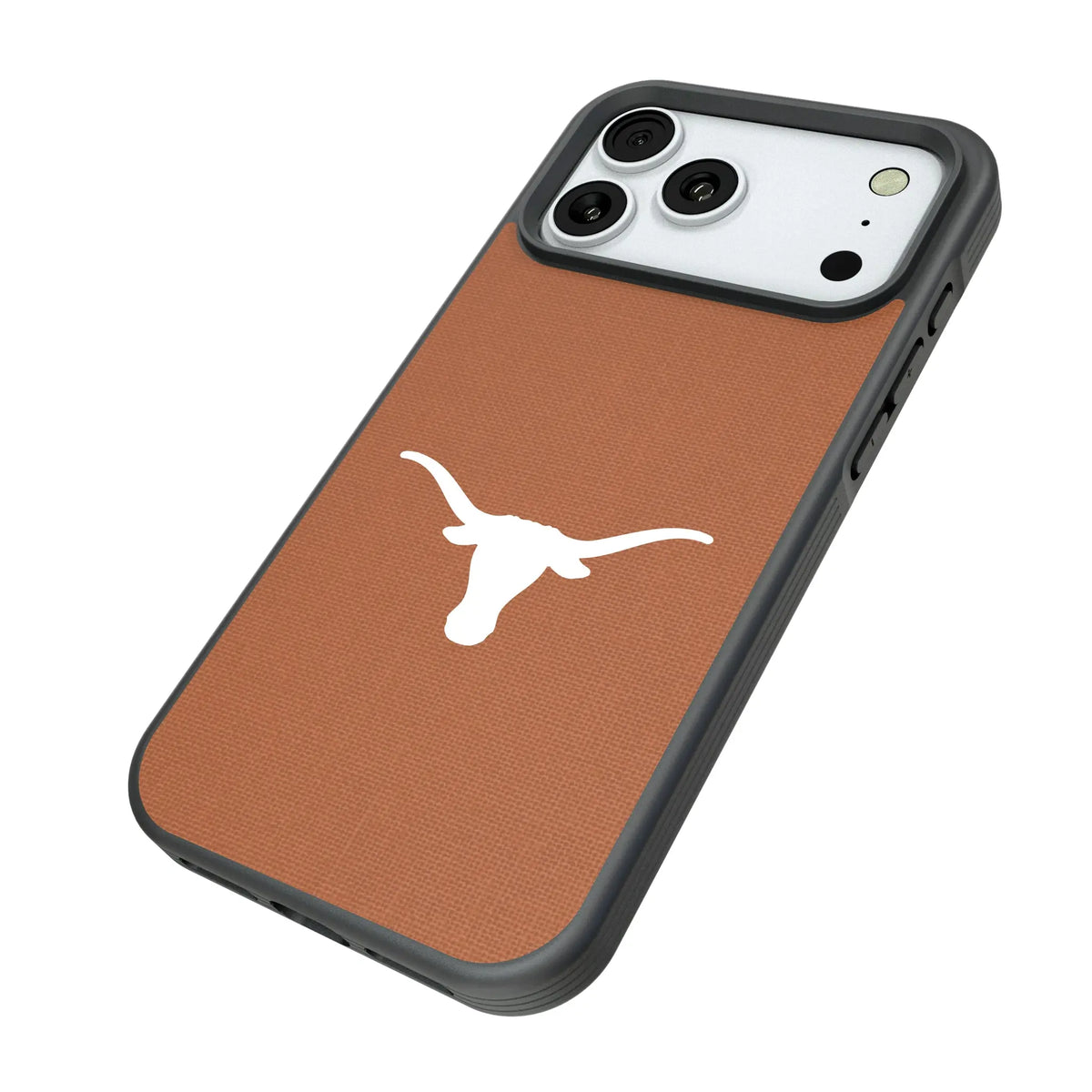 University of Texas Longhorns Solid iPhone Bump Phone Case for Apple iPhone - Isometric View#Device_iPhone 18 Pro Max