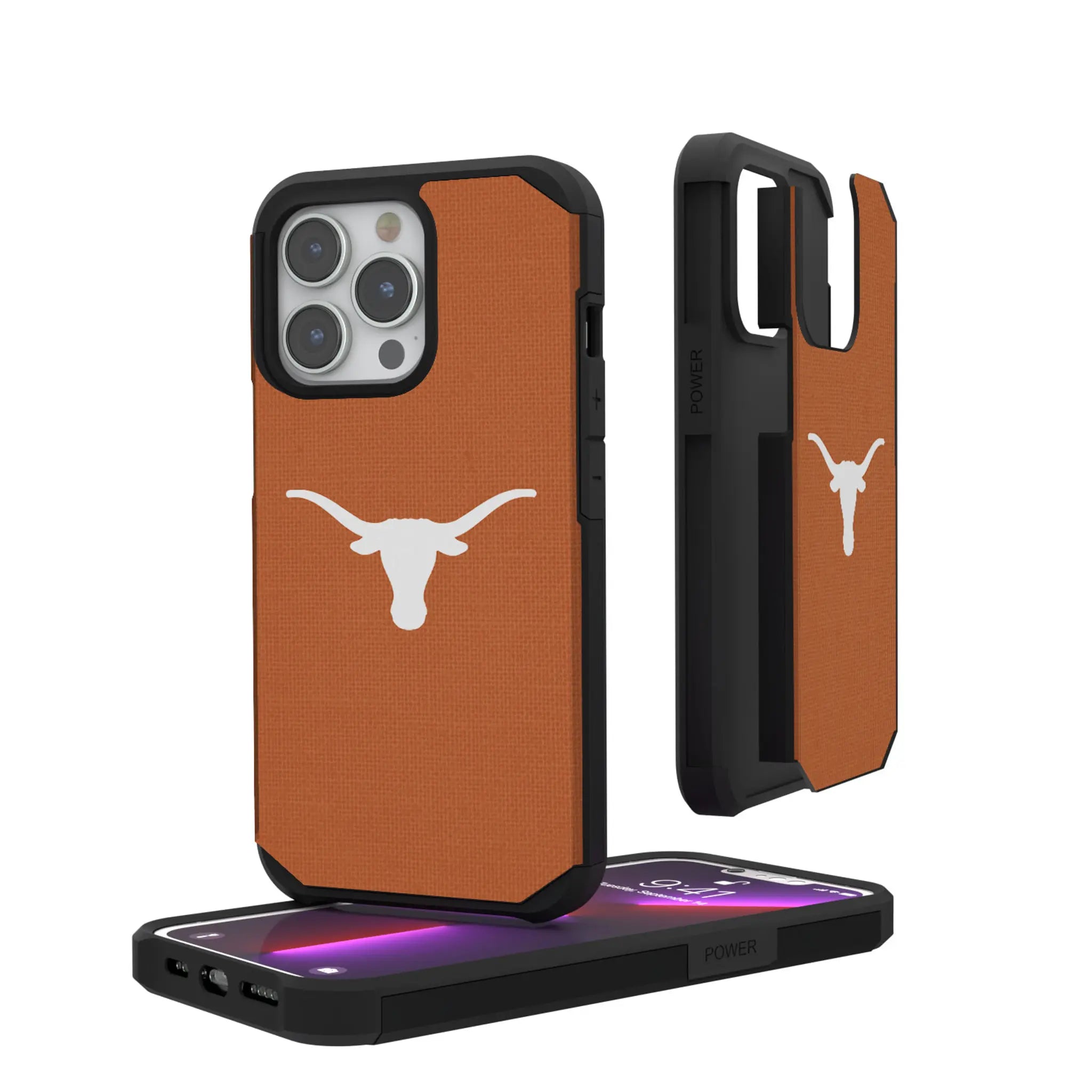 University of Texas Longhorns Solid iPhone Rugged Phone Case for Apple iPhone