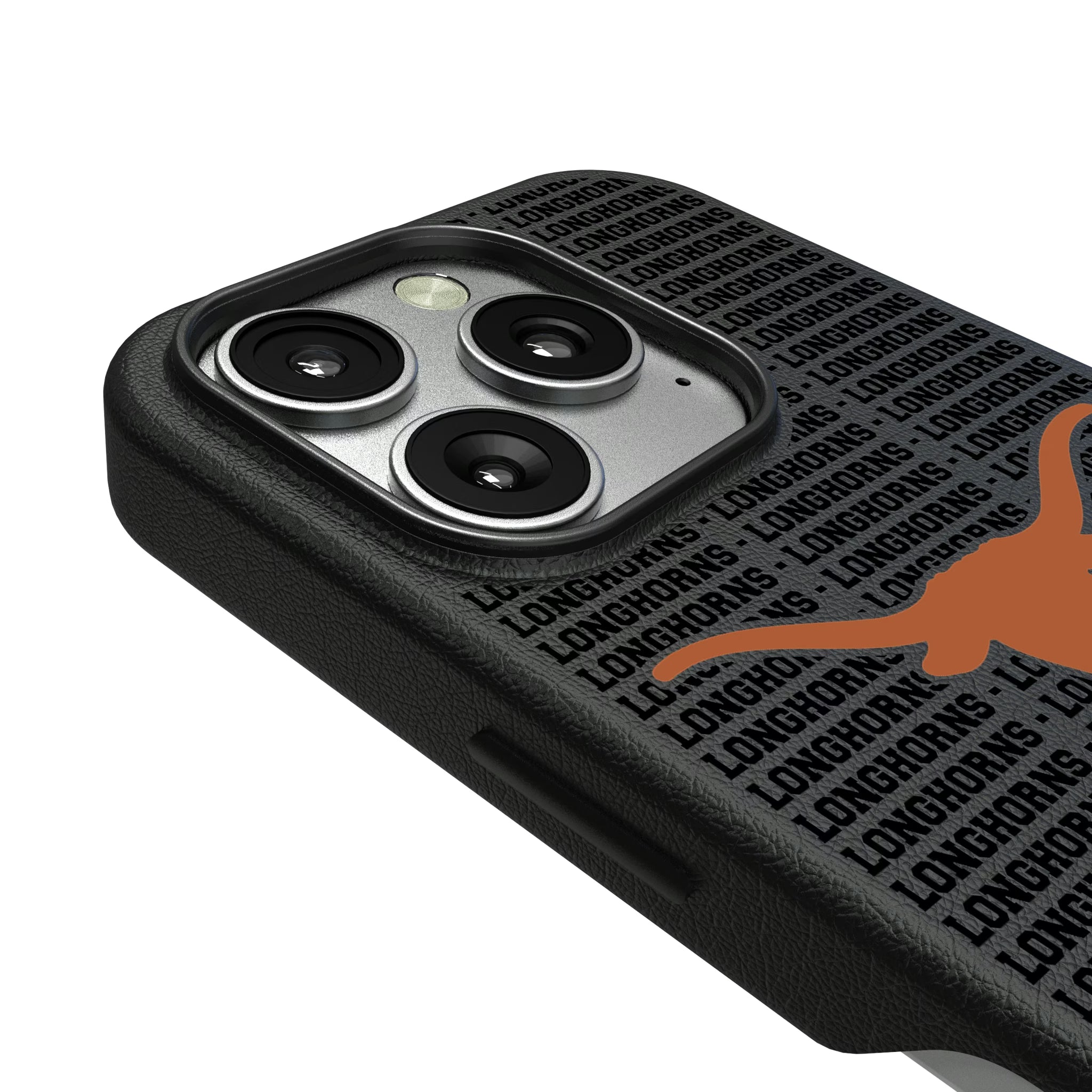University of Texas Longhorns Text Backdrop iPhone MagSafe Compatible Phone Case for Apple iPhone - Detail
