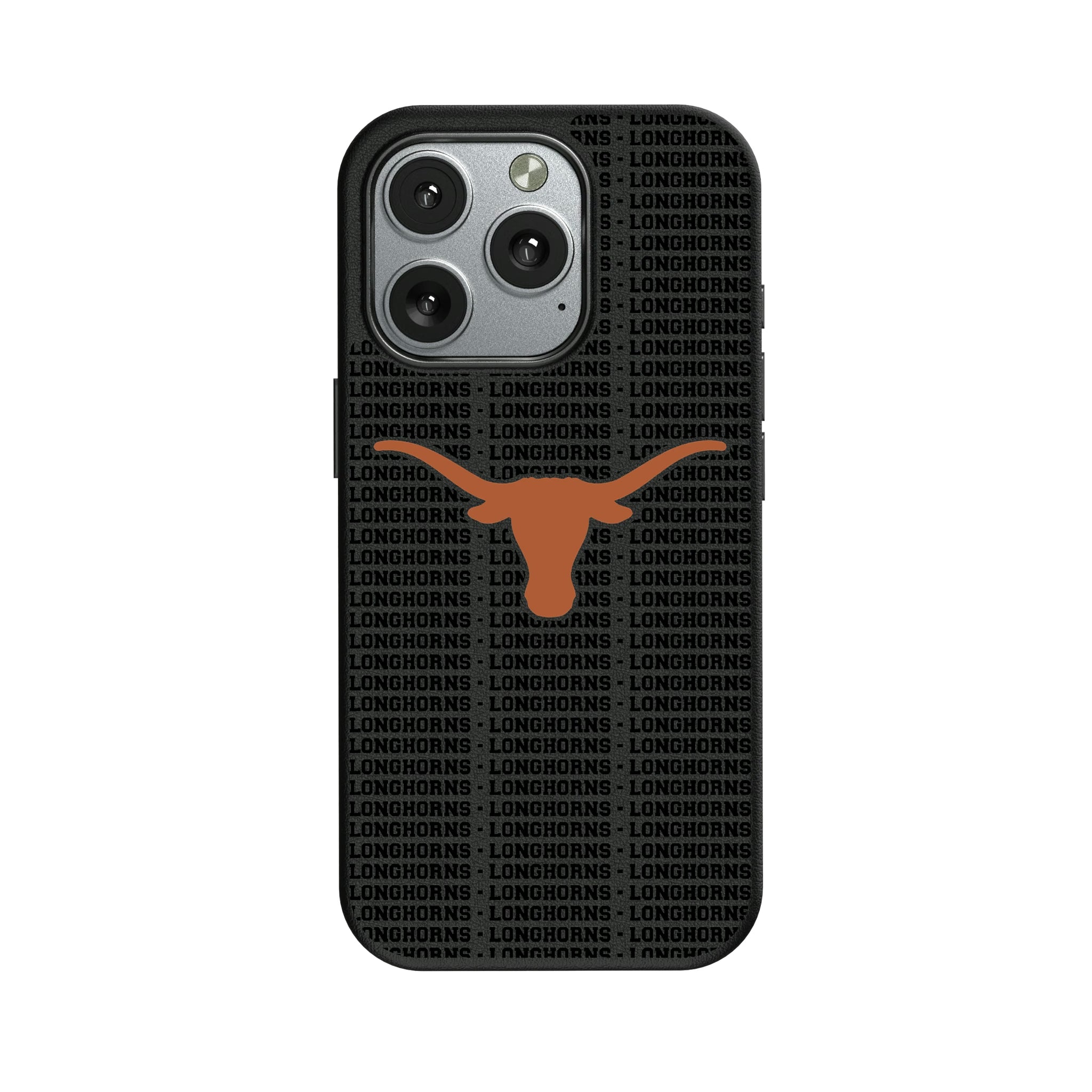 University of Texas Longhorns Text Backdrop iPhone MagSafe Compatible Phone Case for Apple iPhone