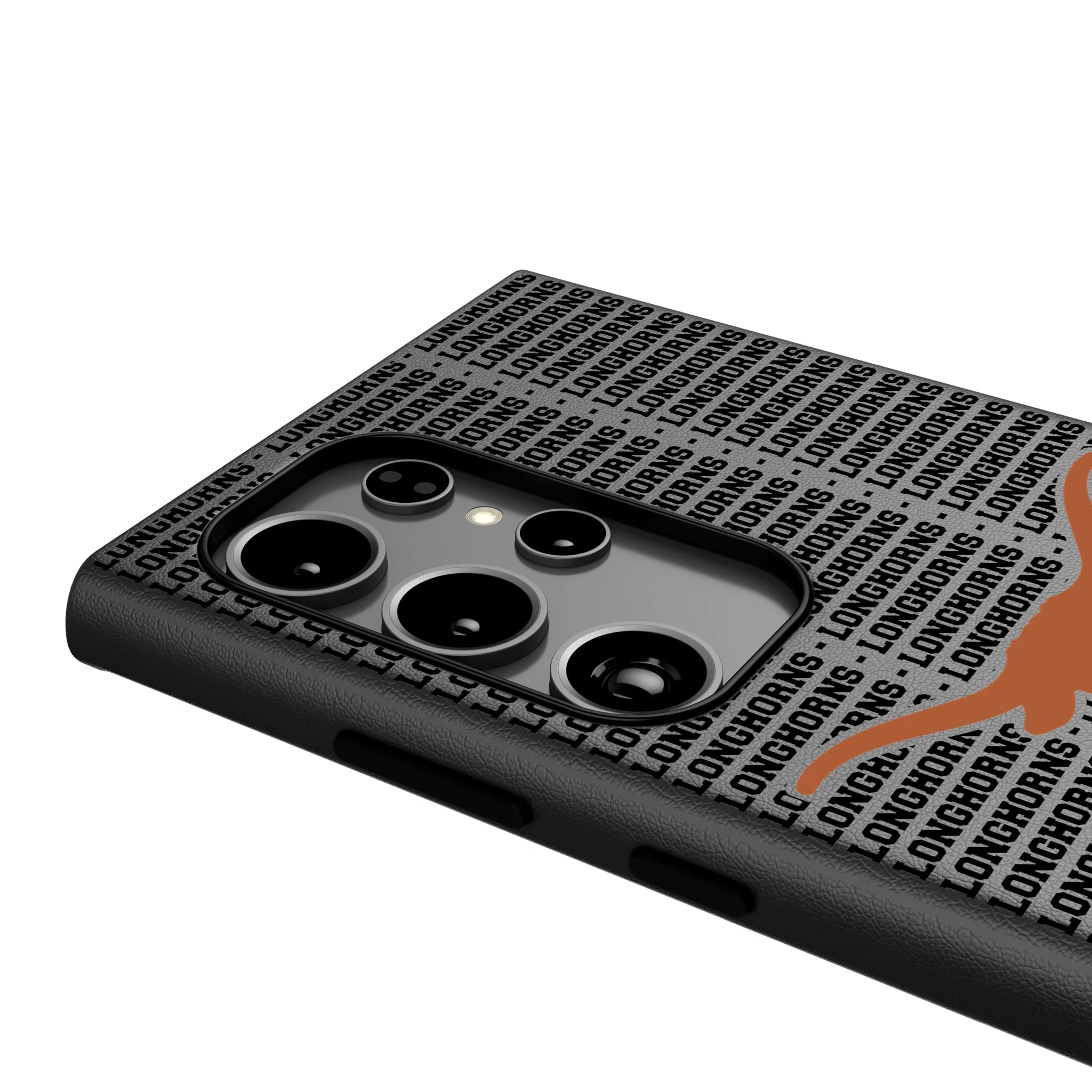 University of Texas Longhorns Text Backdrop Galaxy MagSafe Compatible Phone Case for Samsung Galaxy - Detail