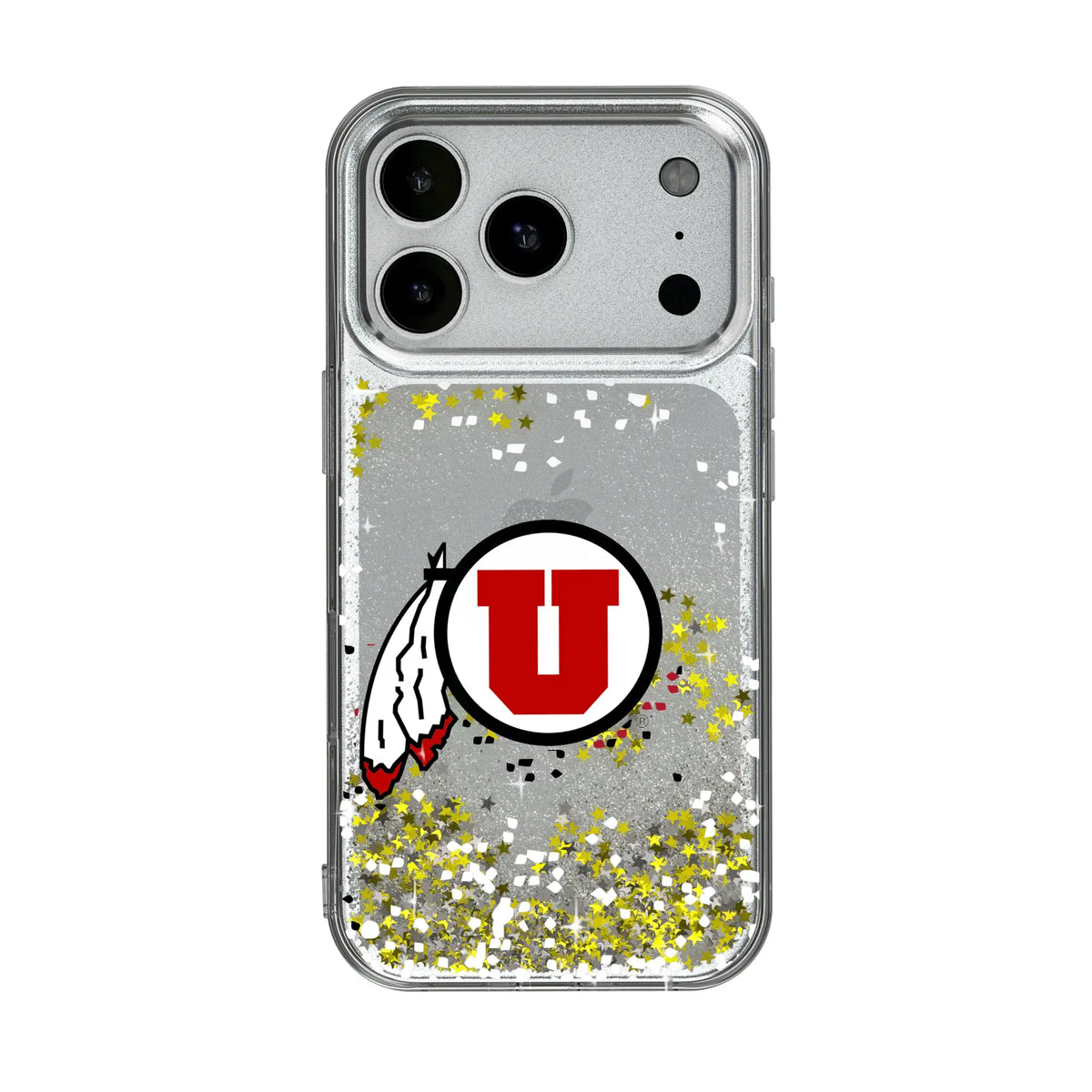 University of Utah Utes Confetti iPhone Glitter Phone Case for Apple iPhone#Device_iPhone 17 Pro
