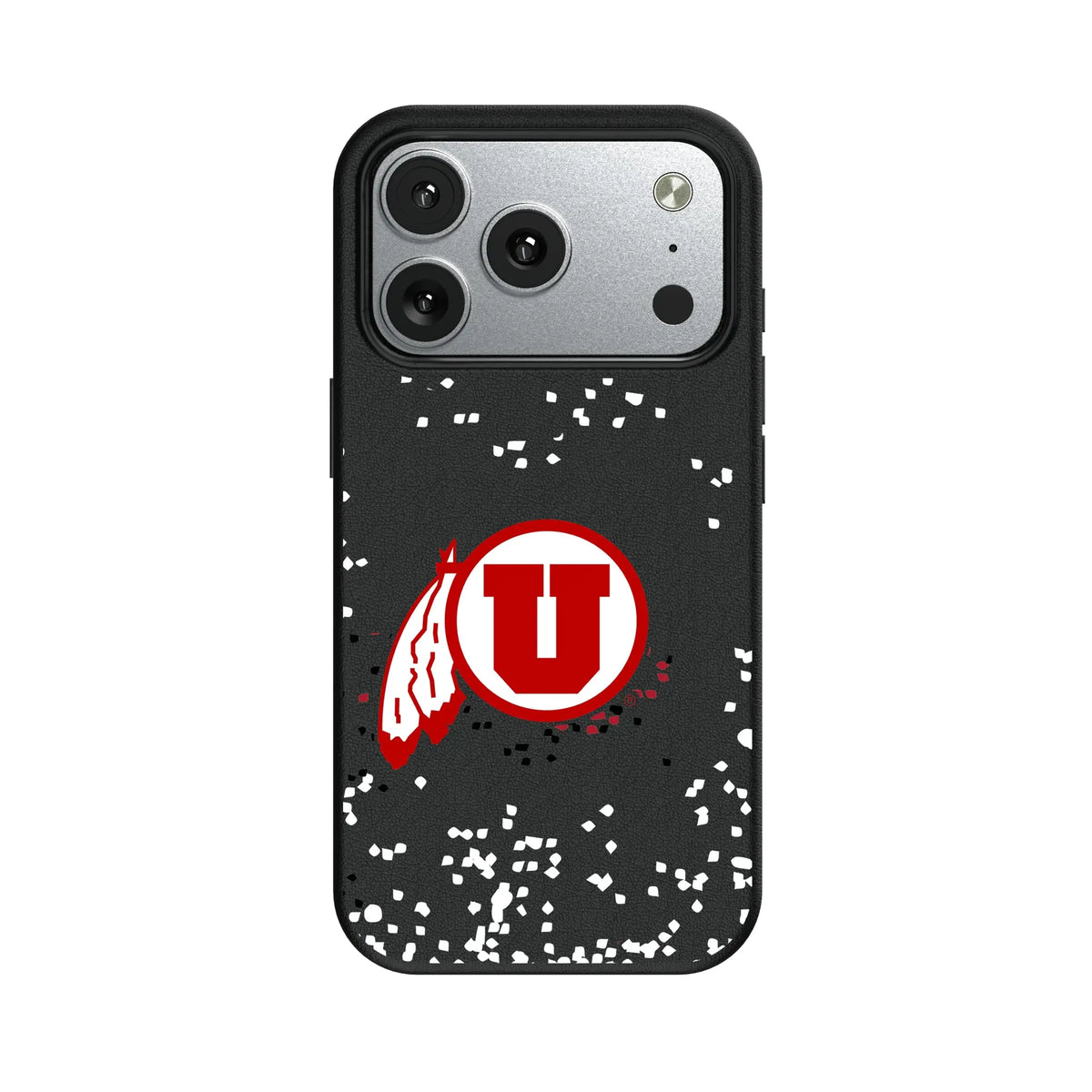 University of Utah Utes Confetti iPhone MagSafe Compatible Phone Case for Apple iPhone#Device_iPhone 17 Pro
