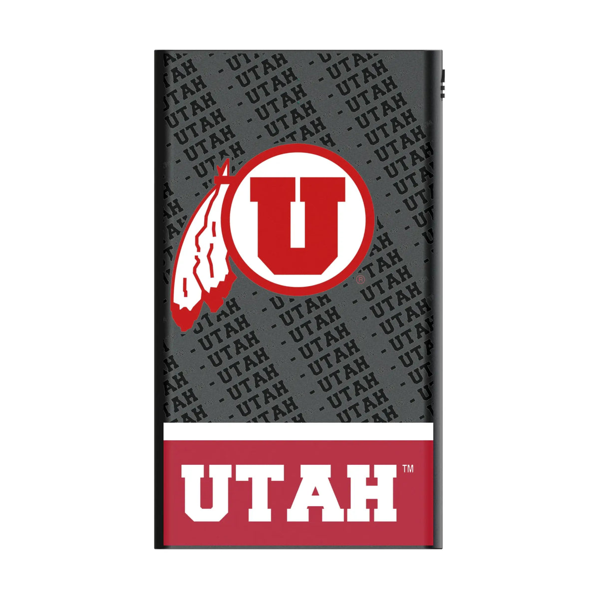 University of Utah Utes Endzone Plus 5000mAh Flat Power Bank