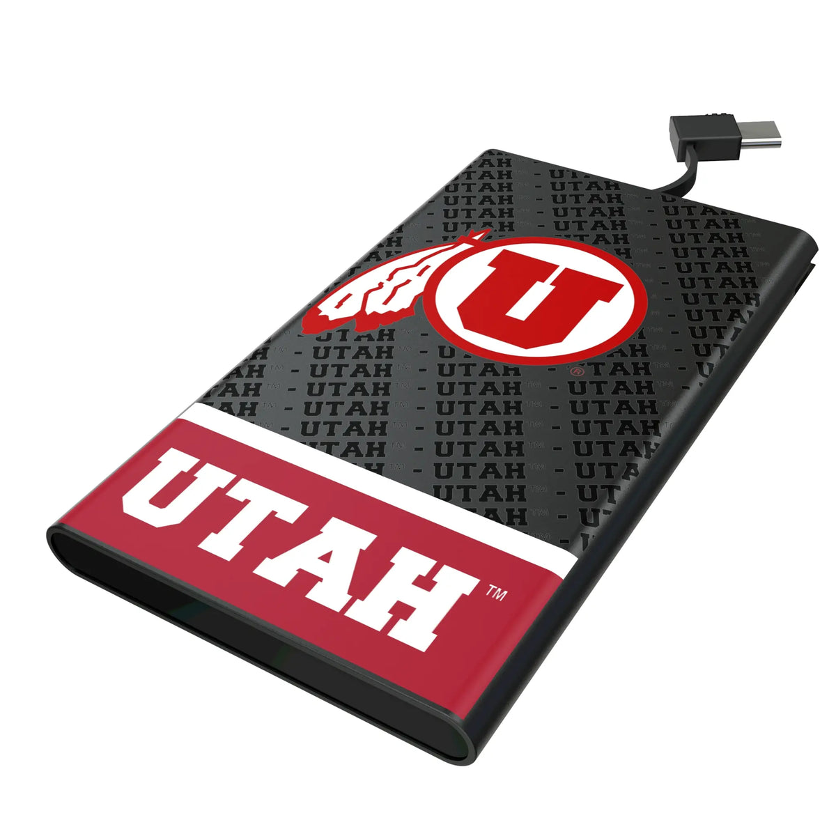 University of Utah Utes Endzone Plus 5000mAh Flat Power Bank