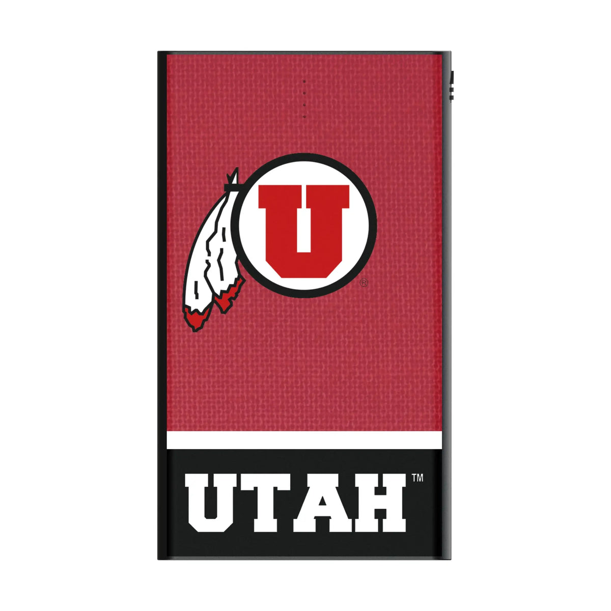 University of Utah Utes Endzone Solid 5000mAh Flat Power Bank