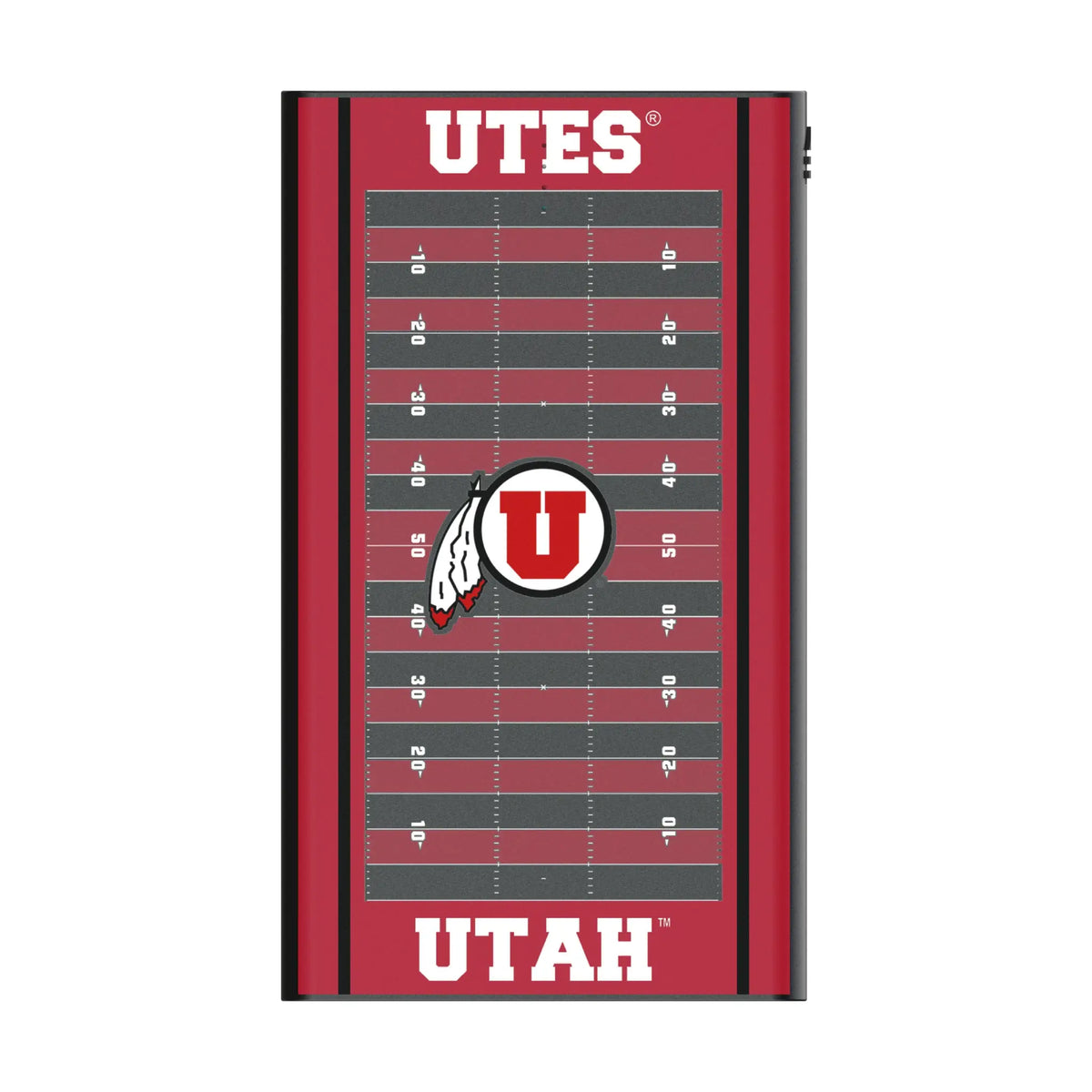 University of Utah Utes Field 5000mAh Flat Power Bank