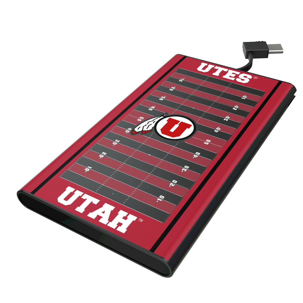 University of Utah Utes Field 5000mAh Flat Power Bank